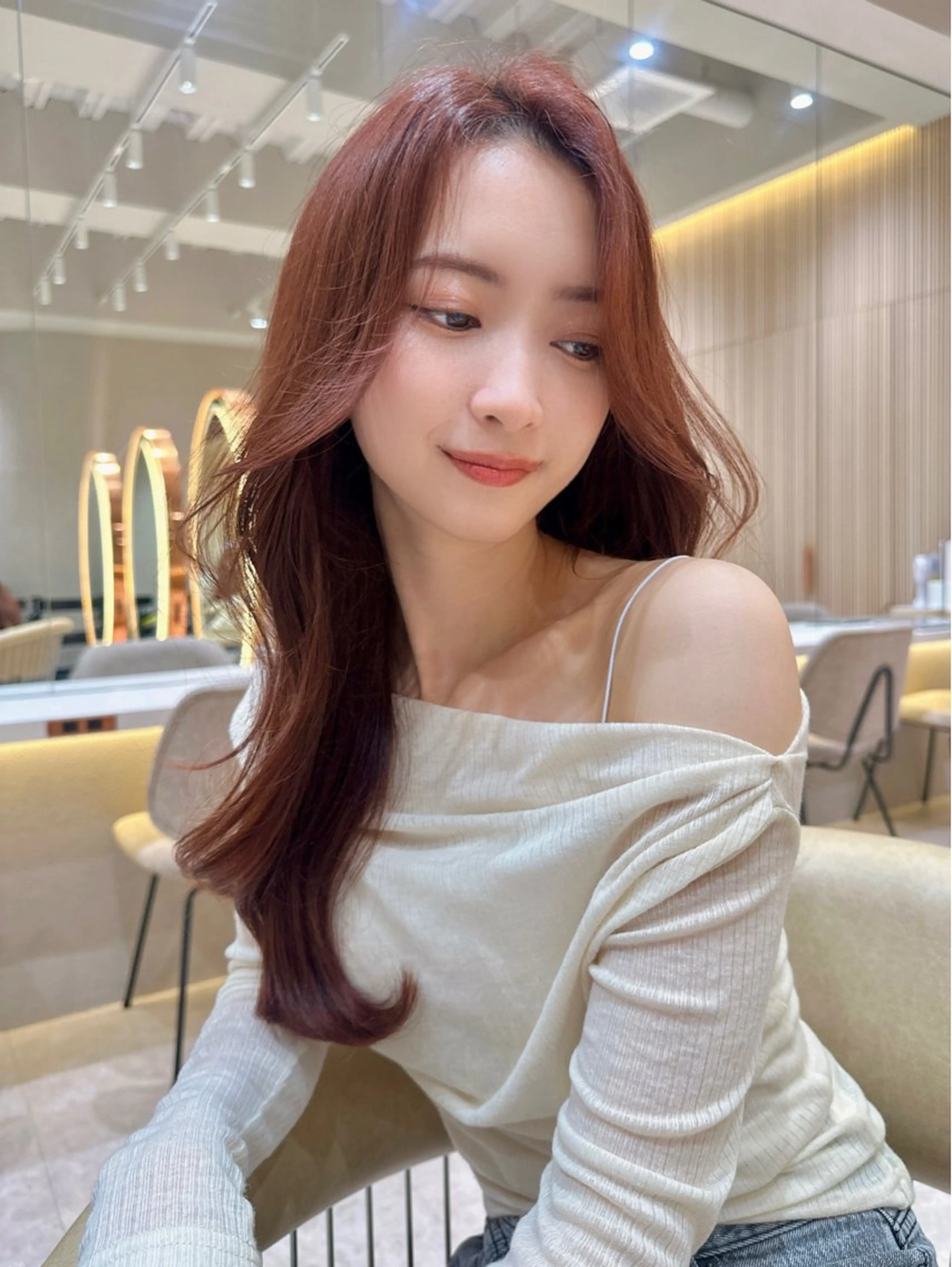 ロング カラー カット ヘアカラー トリートメント レイヤー❣️縮毛矯 川村利幸のヘアスタイル