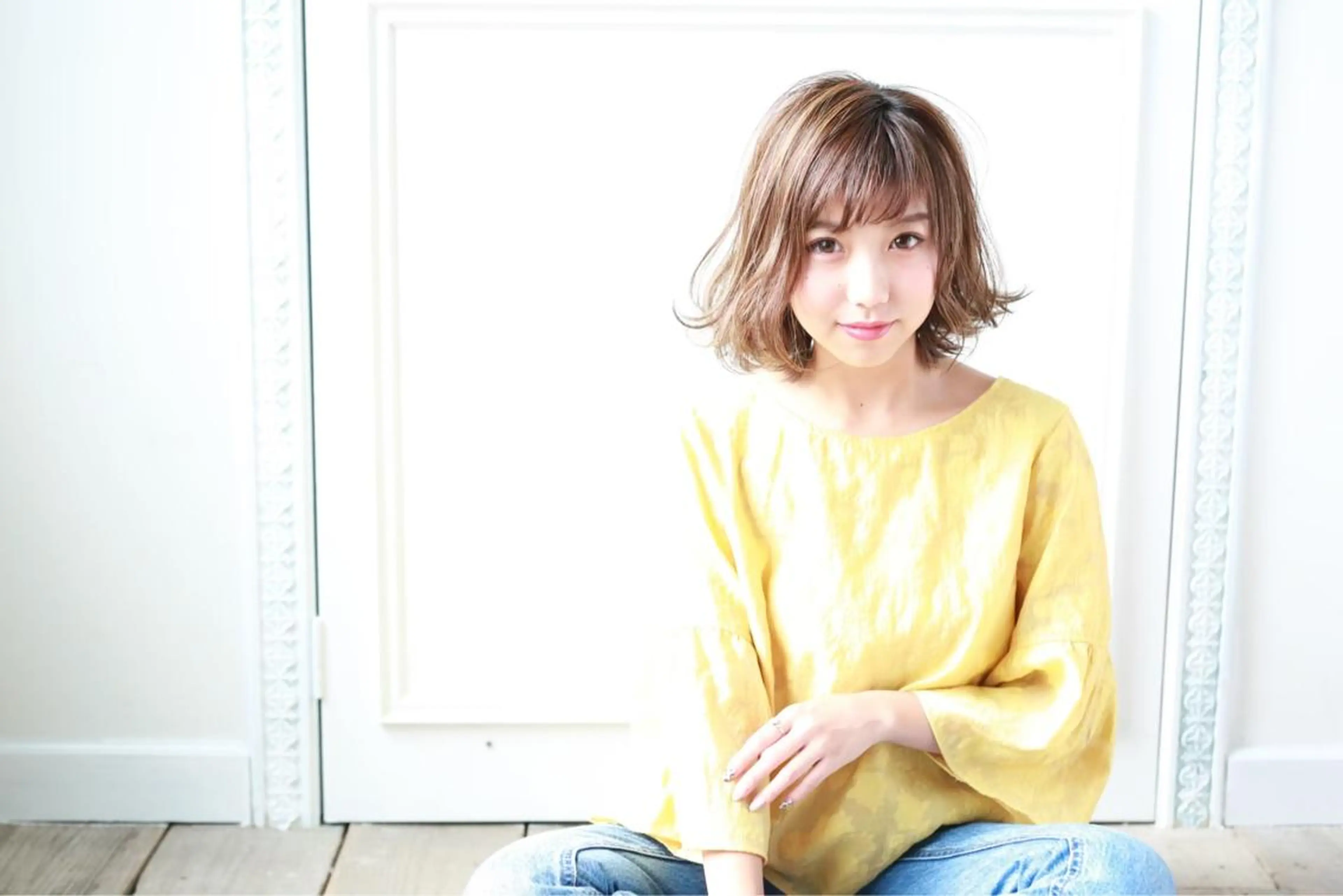 ミディアム 韓国ヘア🕊村上 ののこ🕊のヘアスタイル