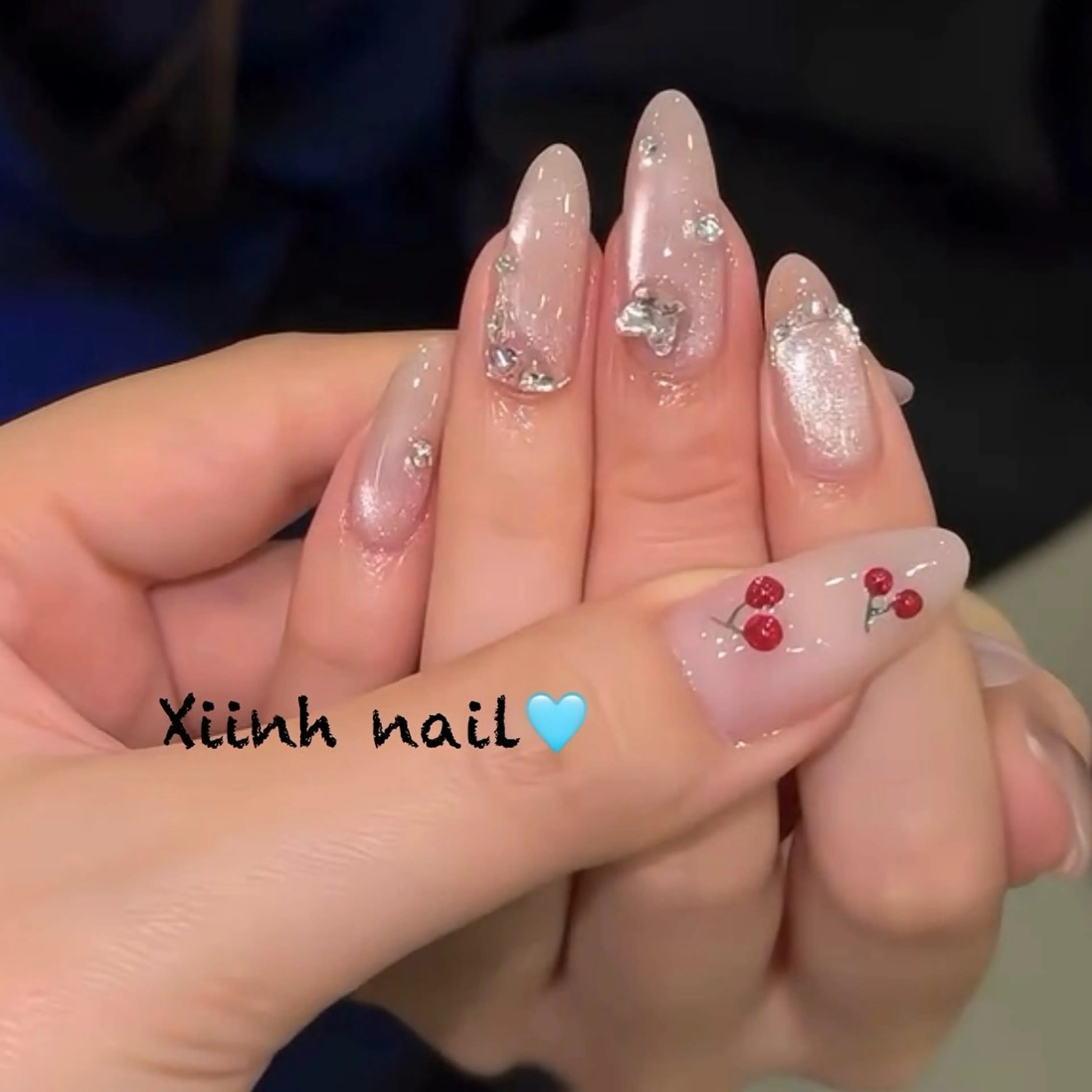 ネイル チークネイル 桜ネイル フットネイル ジェルネイル ハロウィン XIINH NAIL SALONのネイルデザイン
