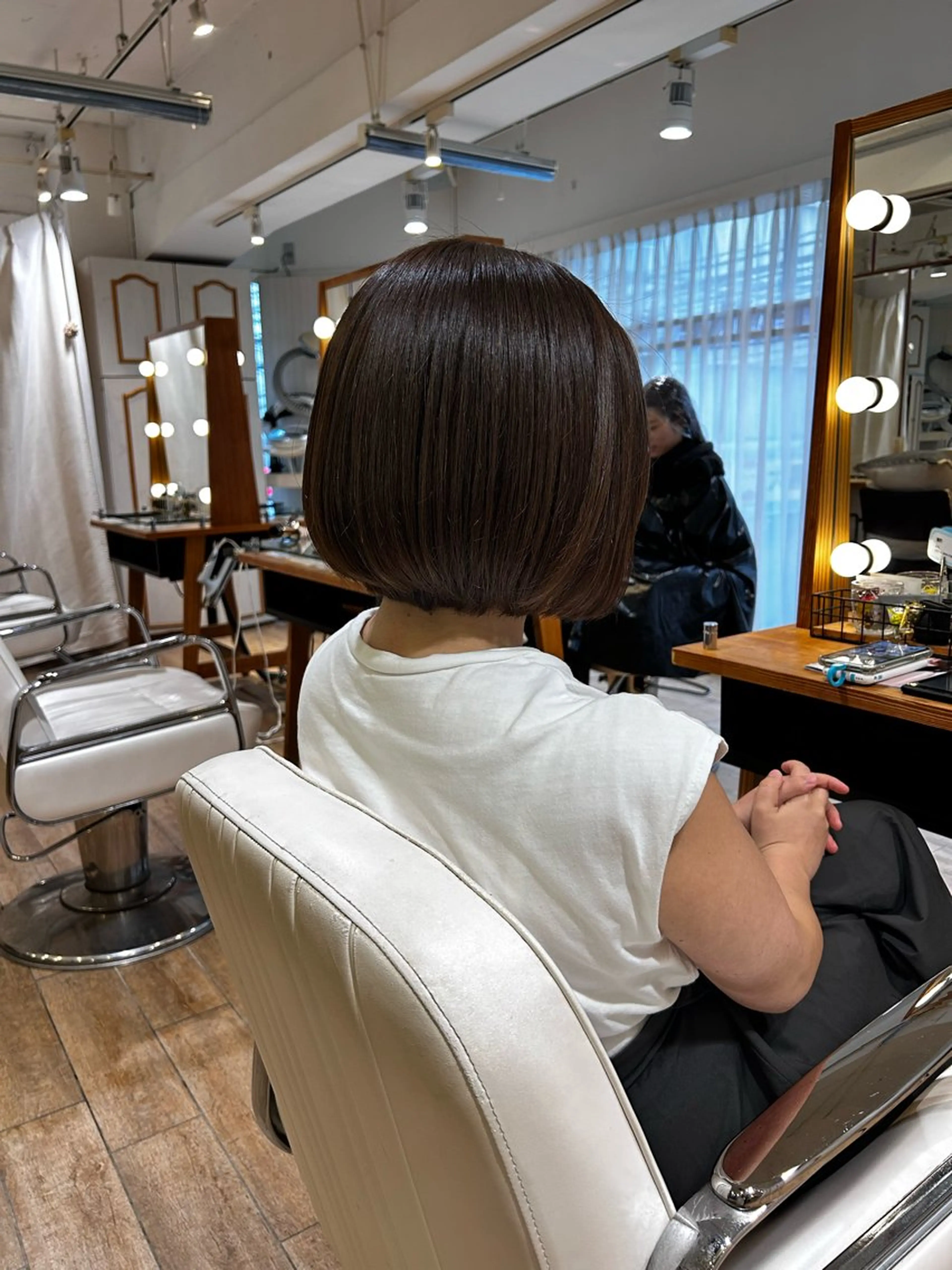 ミディアム カラー ハイトーン/カラー/ ヘアセット/松田健佑のヘアスタイル