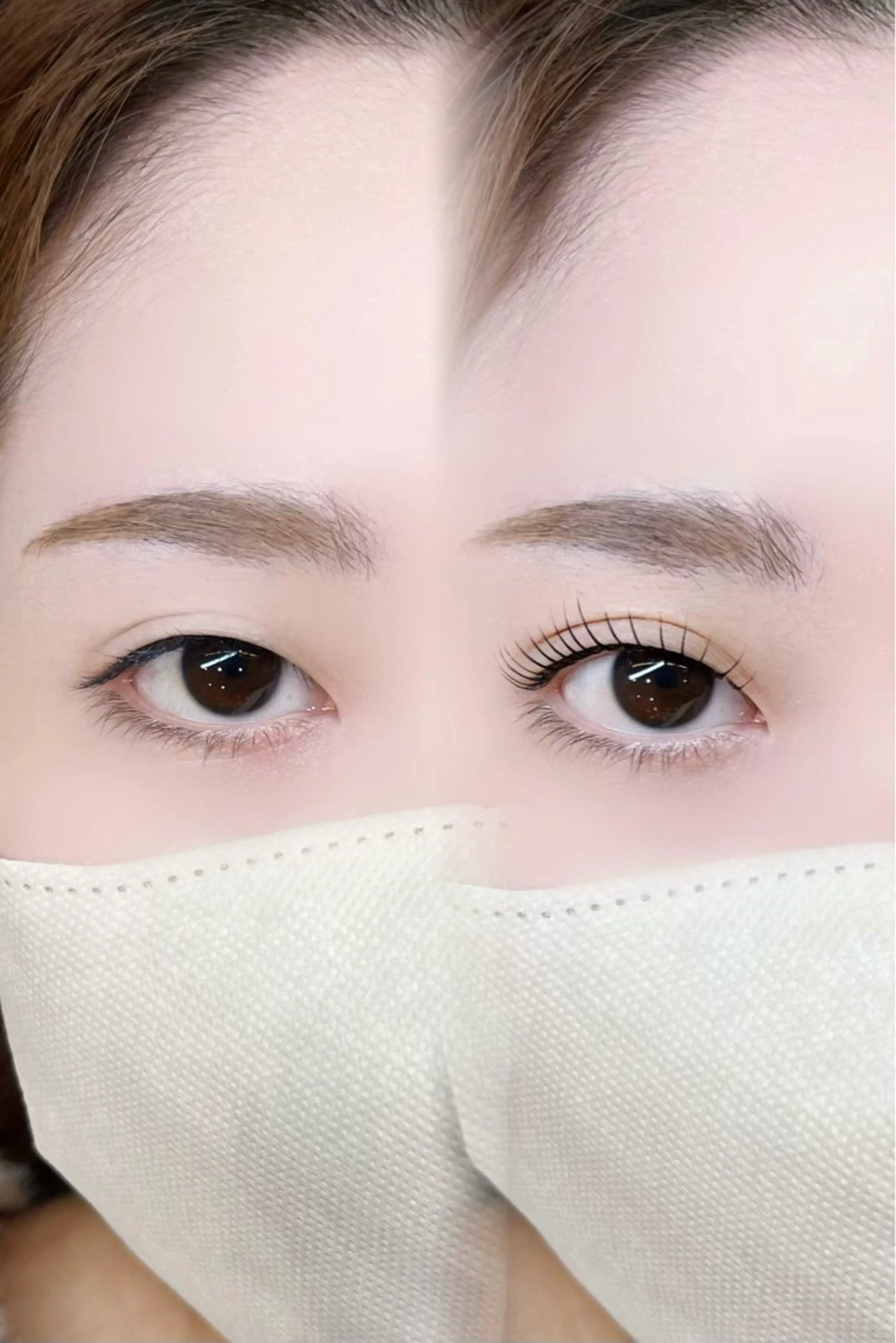 マツエク・マツパ 一重×まつ毛パーマ マツパ パリエク/束感まつ毛 💖YUIのマツエク・マツパデザイン