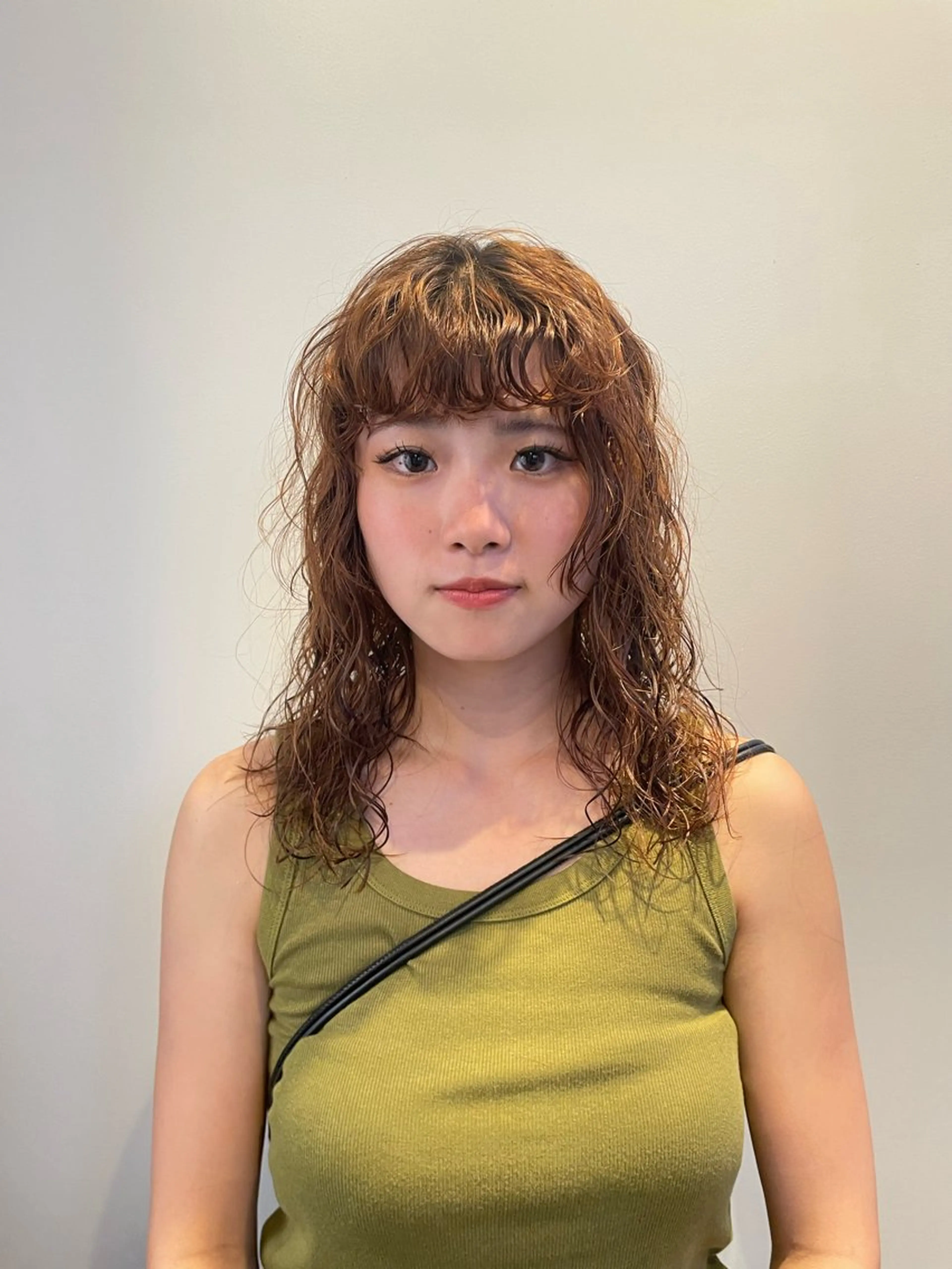 セミロング パーマ カット ヘアカラー パーマ トリートメント 🎀レイヤー/パーマ カラー/ai🎀のヘアスタイル