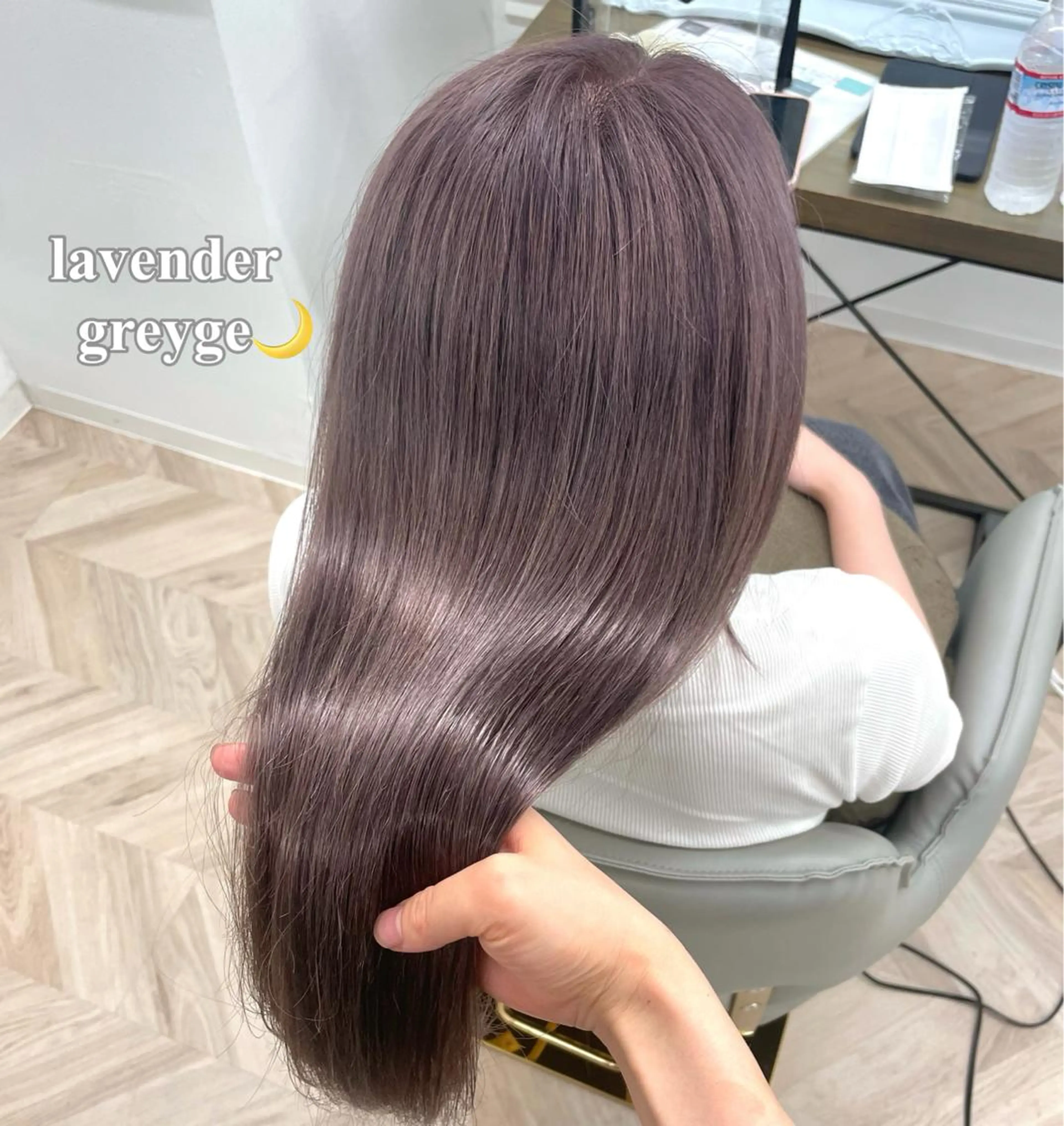 ロング カラー ブリーチ ケアブリーチ 透明感カラー ダブルカラー グレージュ 💖透明感カラー💖 mayukoのヘアスタイル