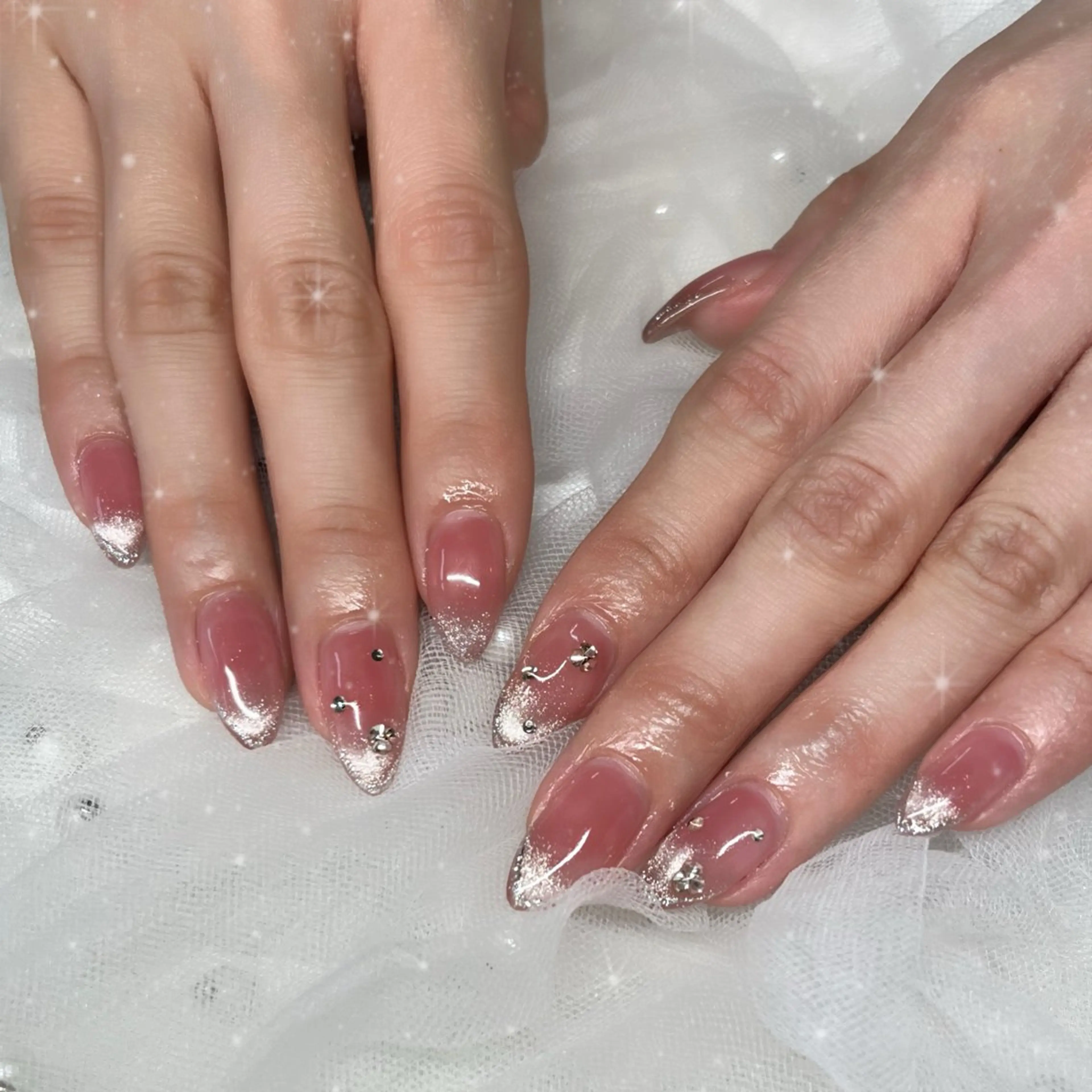 ネイル フレンチネイル マグネットネイル マグネットフレンチ ブルーデイジー栄本店所属・BlueDaisy 栄本店のネイルデザイン