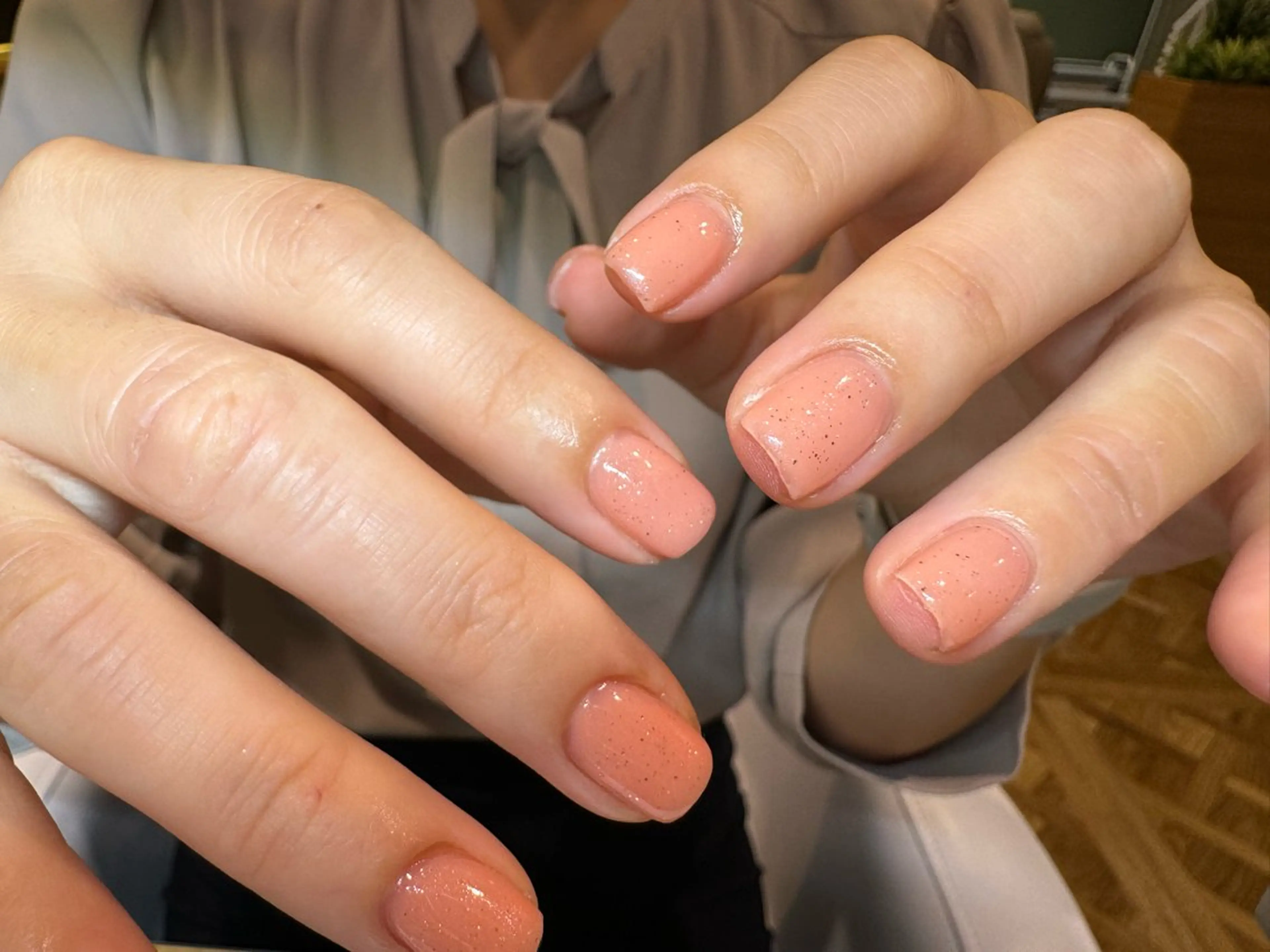 ネイル ゴールド ラメ(グリッター) オレンジ ハンドネイル tsumeasobi 🪬macoのネイルデザイン