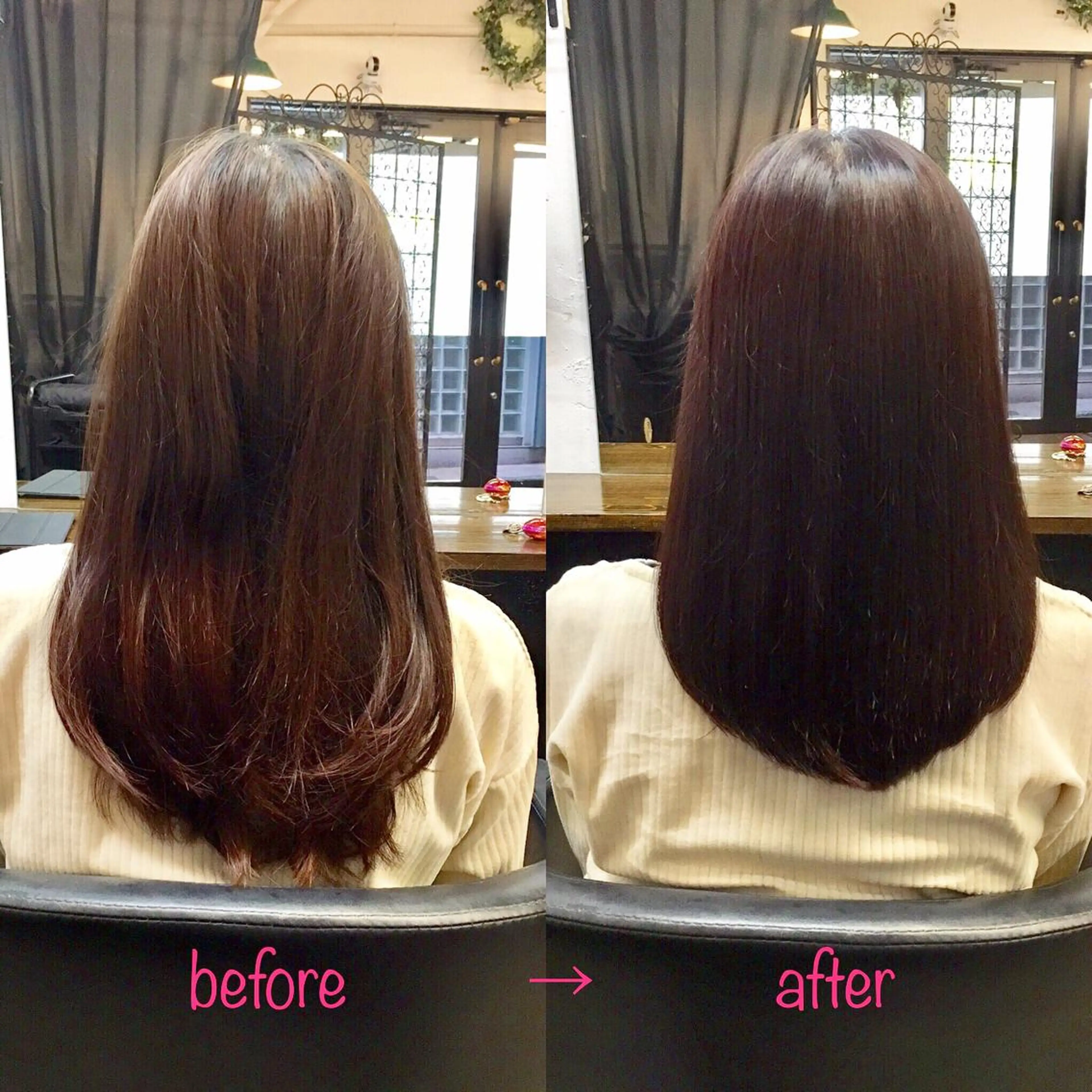 ロング 縮毛矯正&髪質改善 MAILHAIRのヘアスタイル