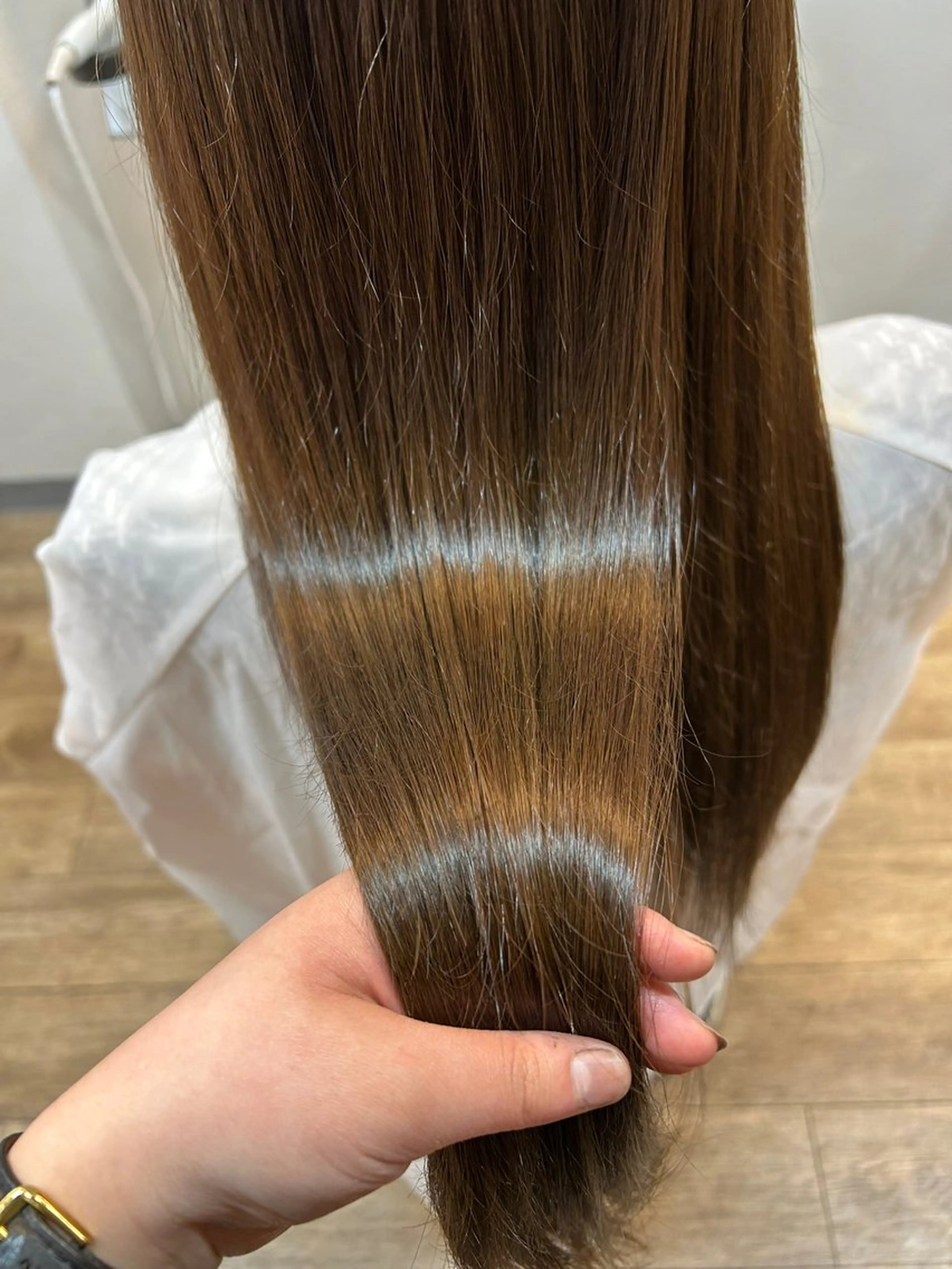 ロング ヘアカラー トリートメント な おのヘアスタイル