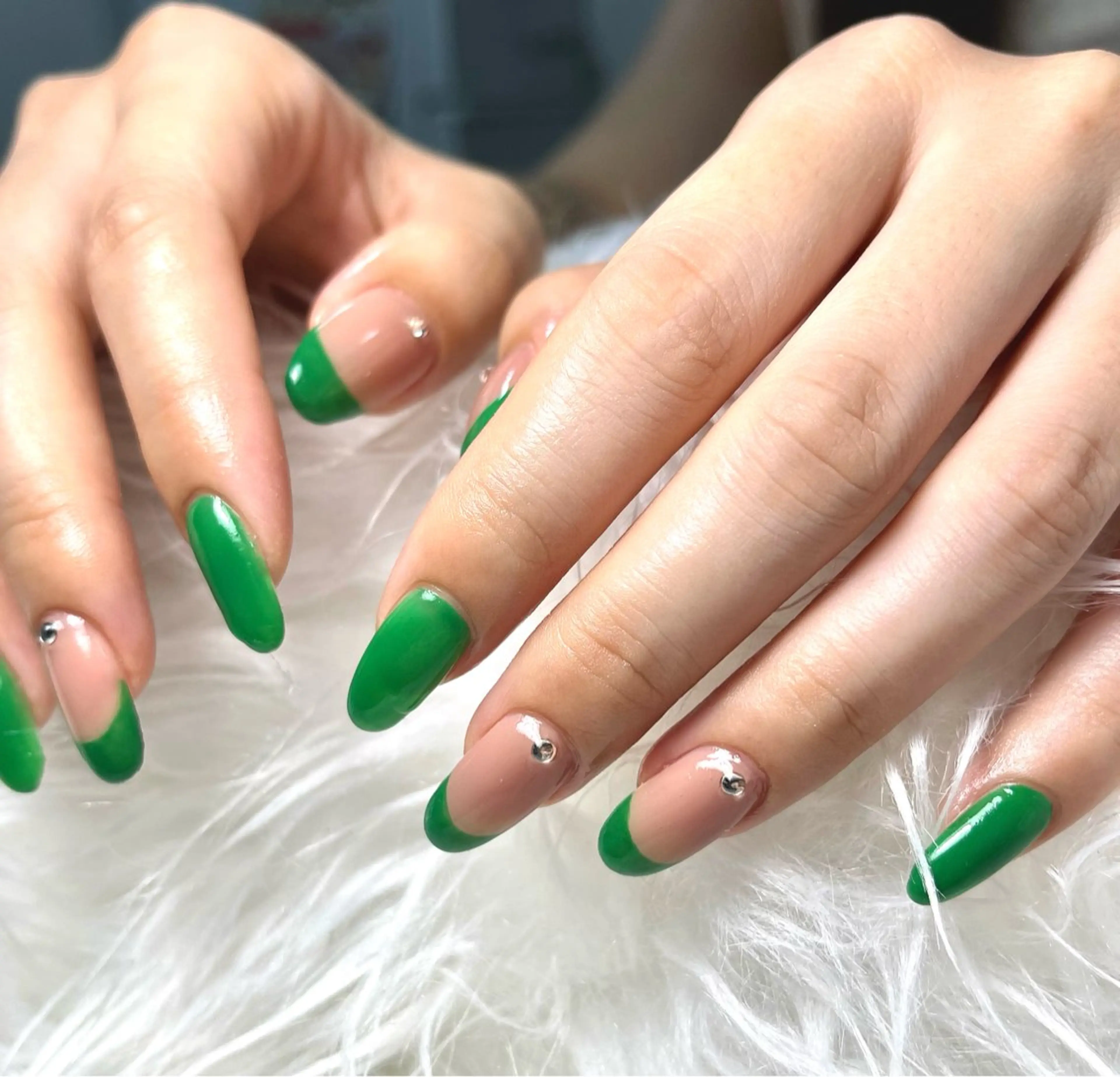 ネイル フレンチネイル ワンカラーネイル ハンドネイル beauty salon and-m所属・♡高安駅駅前♡ and-Mのネイルデザイン