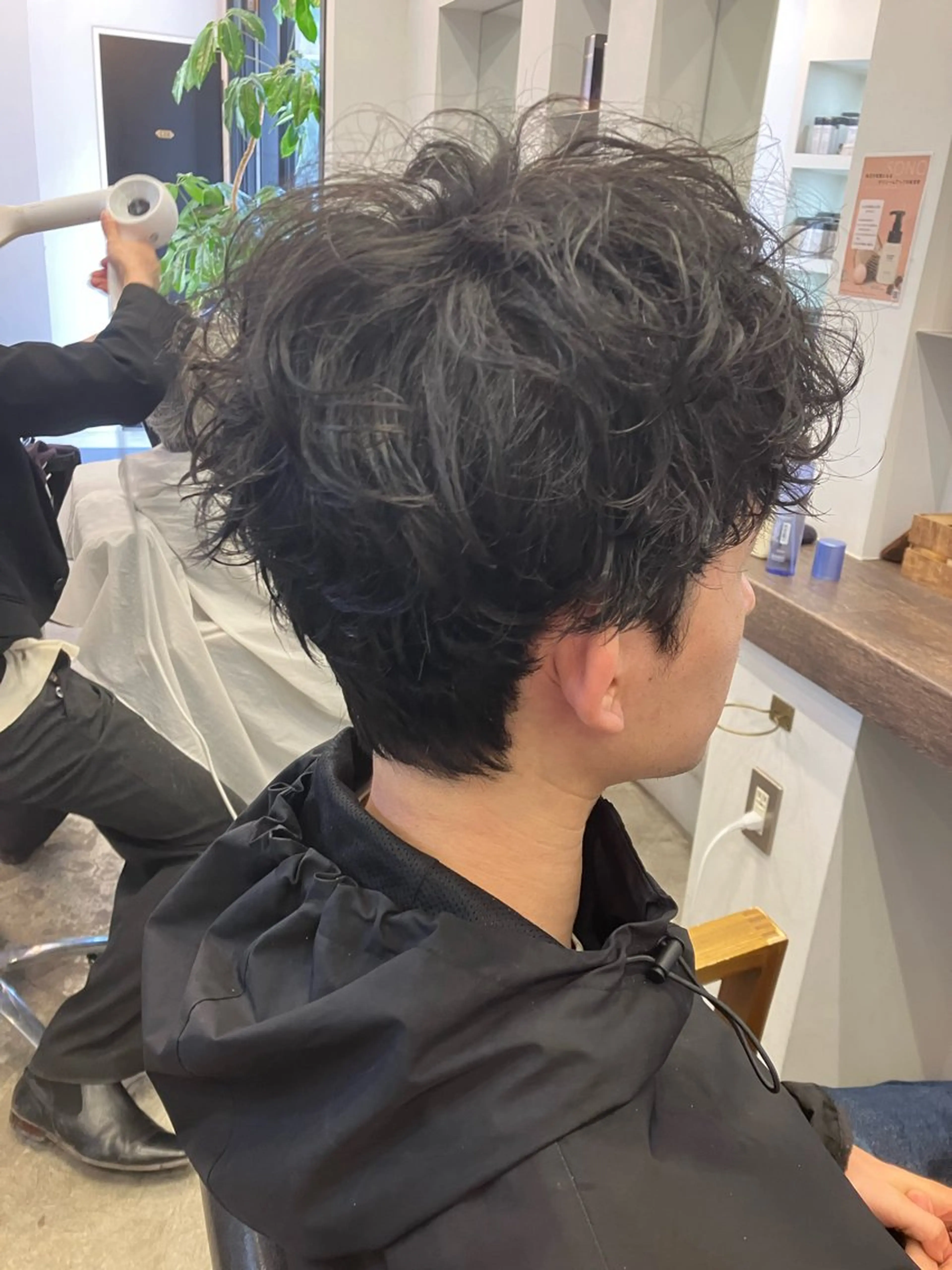 メンズ マッシュ メンズパーマ Riant Meguのヘアスタイル