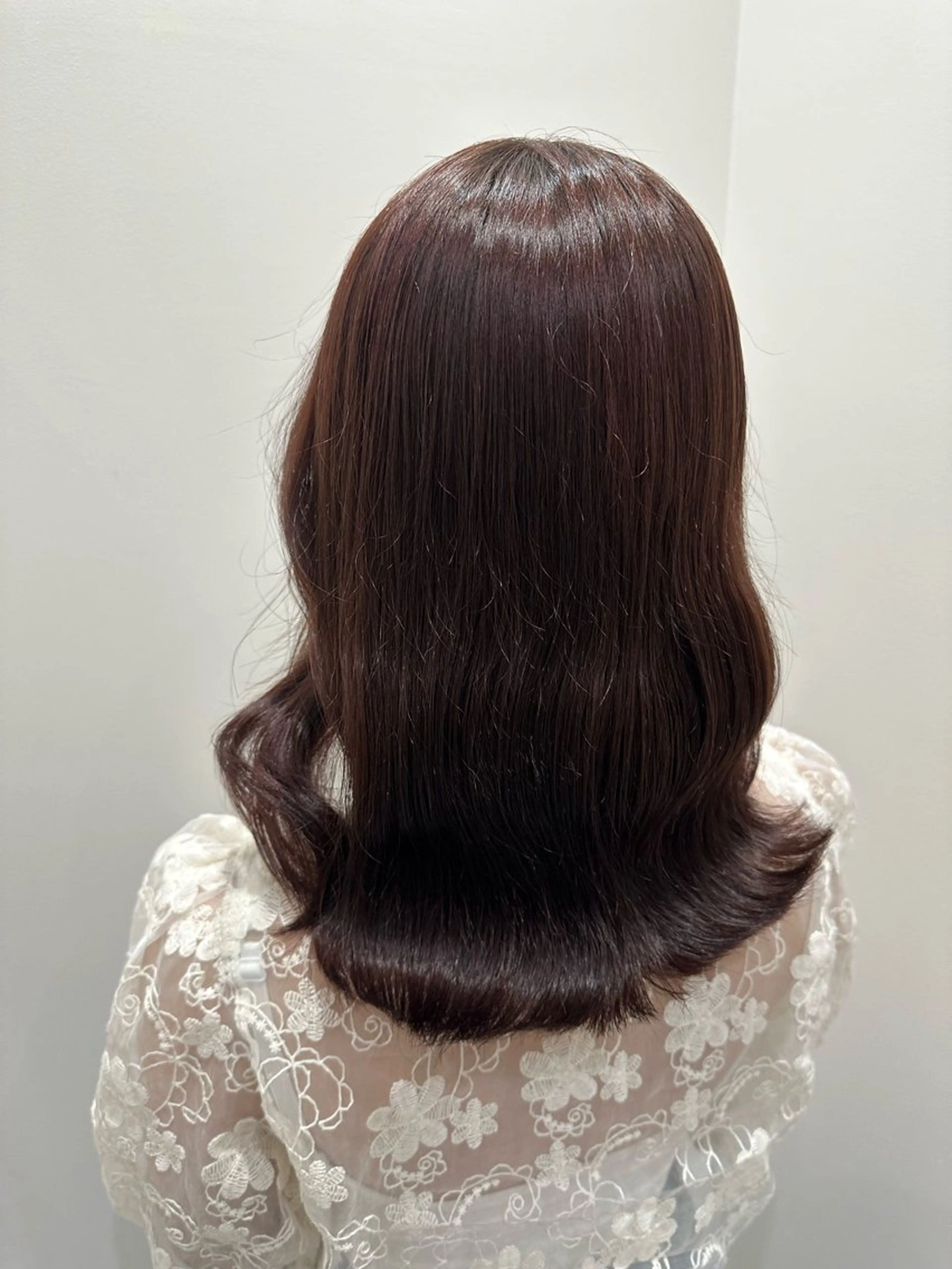 ミディアム カラー 🍓韓国ヘア レイヤ ーカット🍓笠原 葵のヘアスタイル