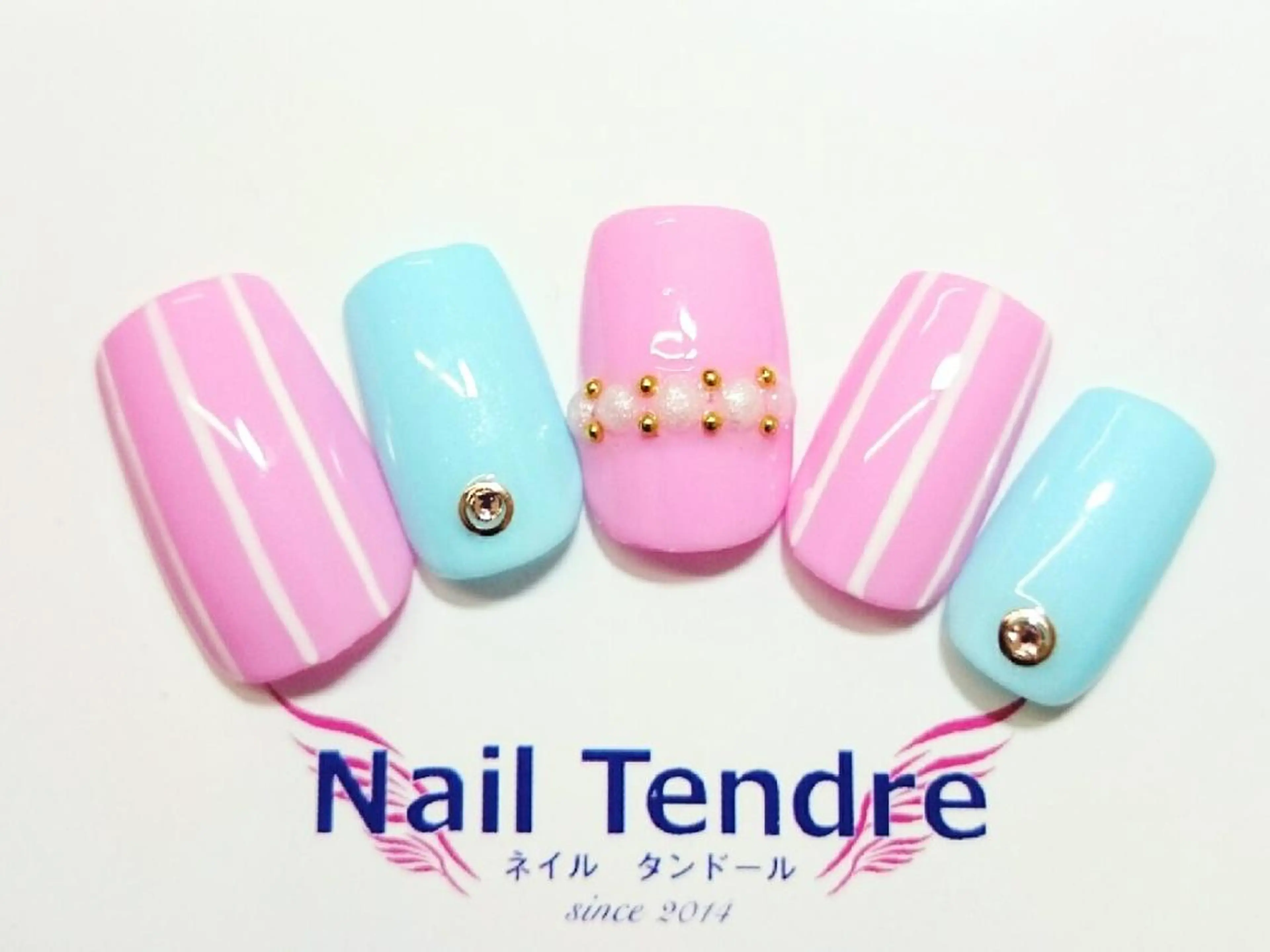 ネイル アートネイル ジェルネイル ソフトジェル ストーンネイル ハンドネイル Nail  Tendreのネイルデザイン