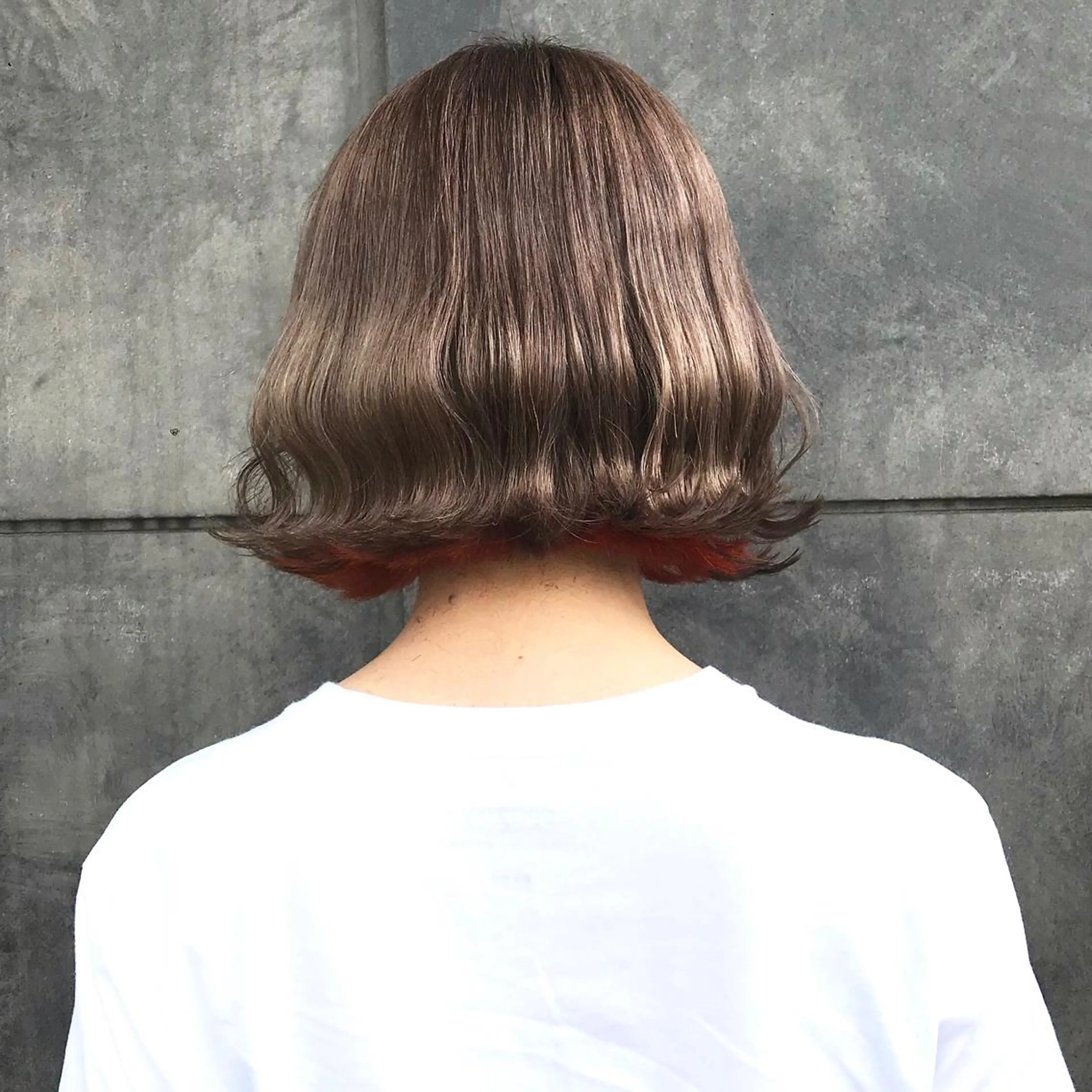 ショート カラー ブリーチ グレージュ オレンジ タンバルモリ ムルギョル巻き サロウィン所属・K-POP好き美容師 🇰🇷Kai.Yのヘアスタイル