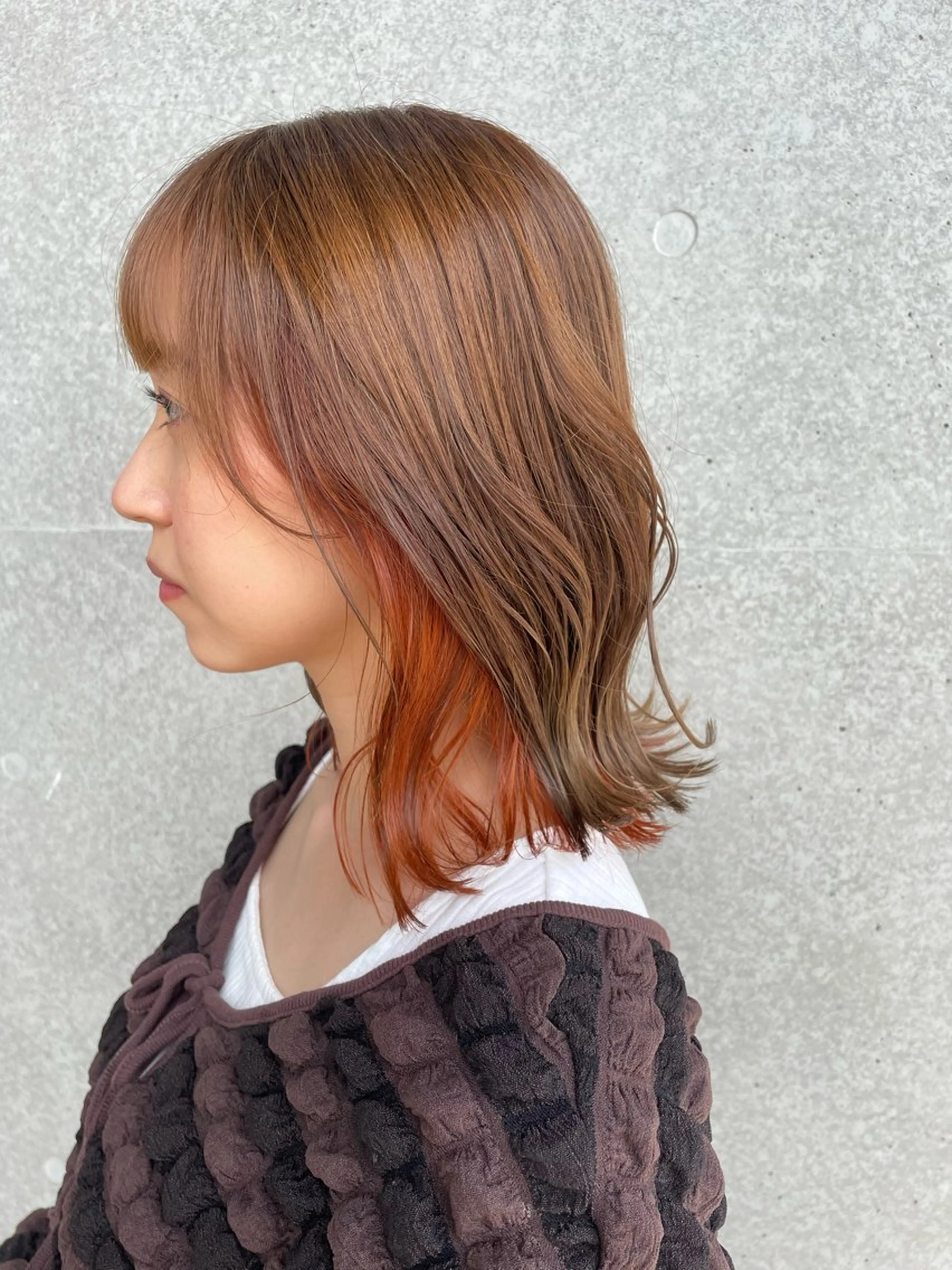ミディアム カラー 坂本 勇将のヘアスタイル