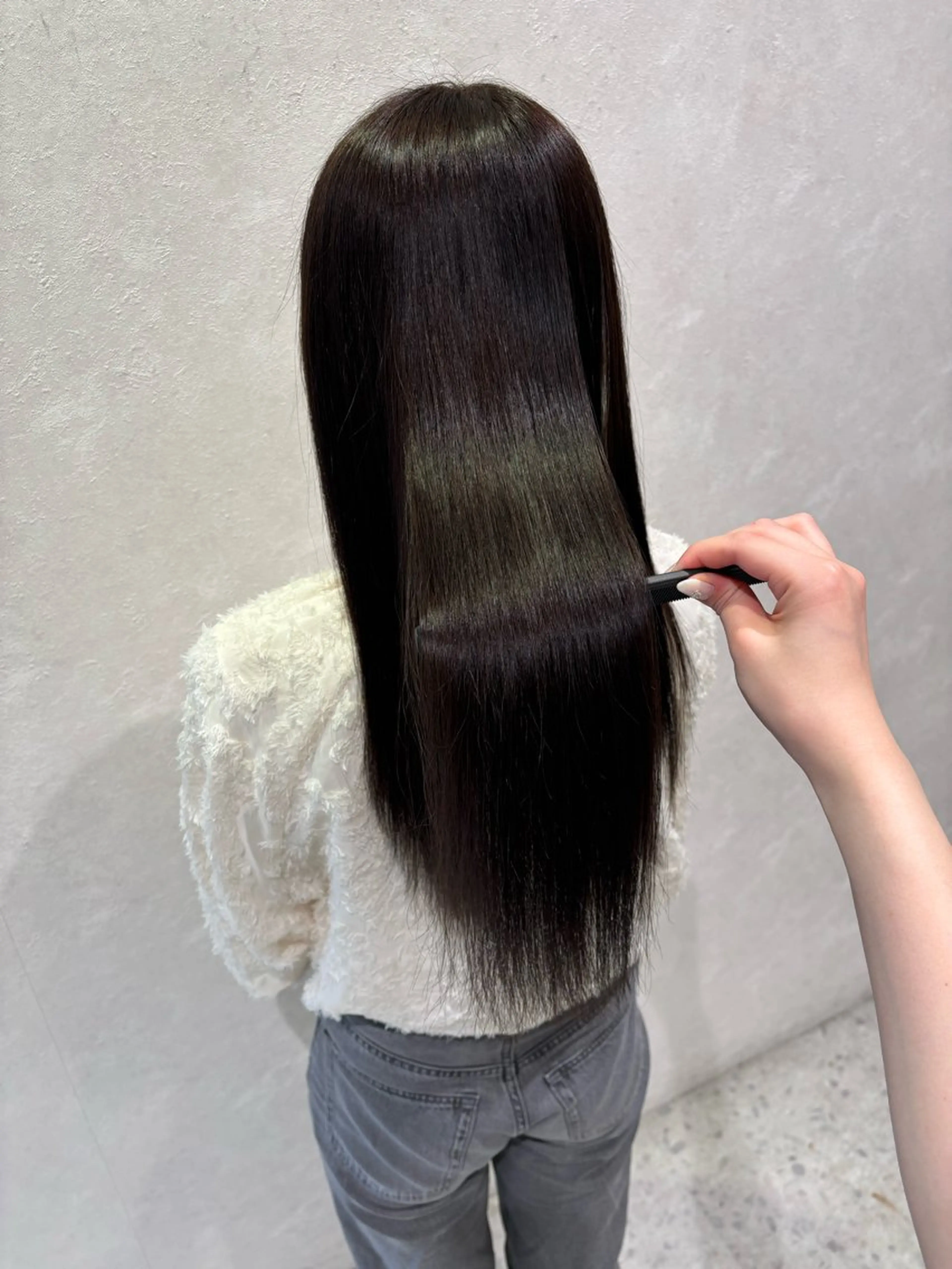 ロング カラー ヘアカラー 縮毛矯正 トリートメント 縮毛矯正/髪質改善 /山田梨央のヘアスタイル