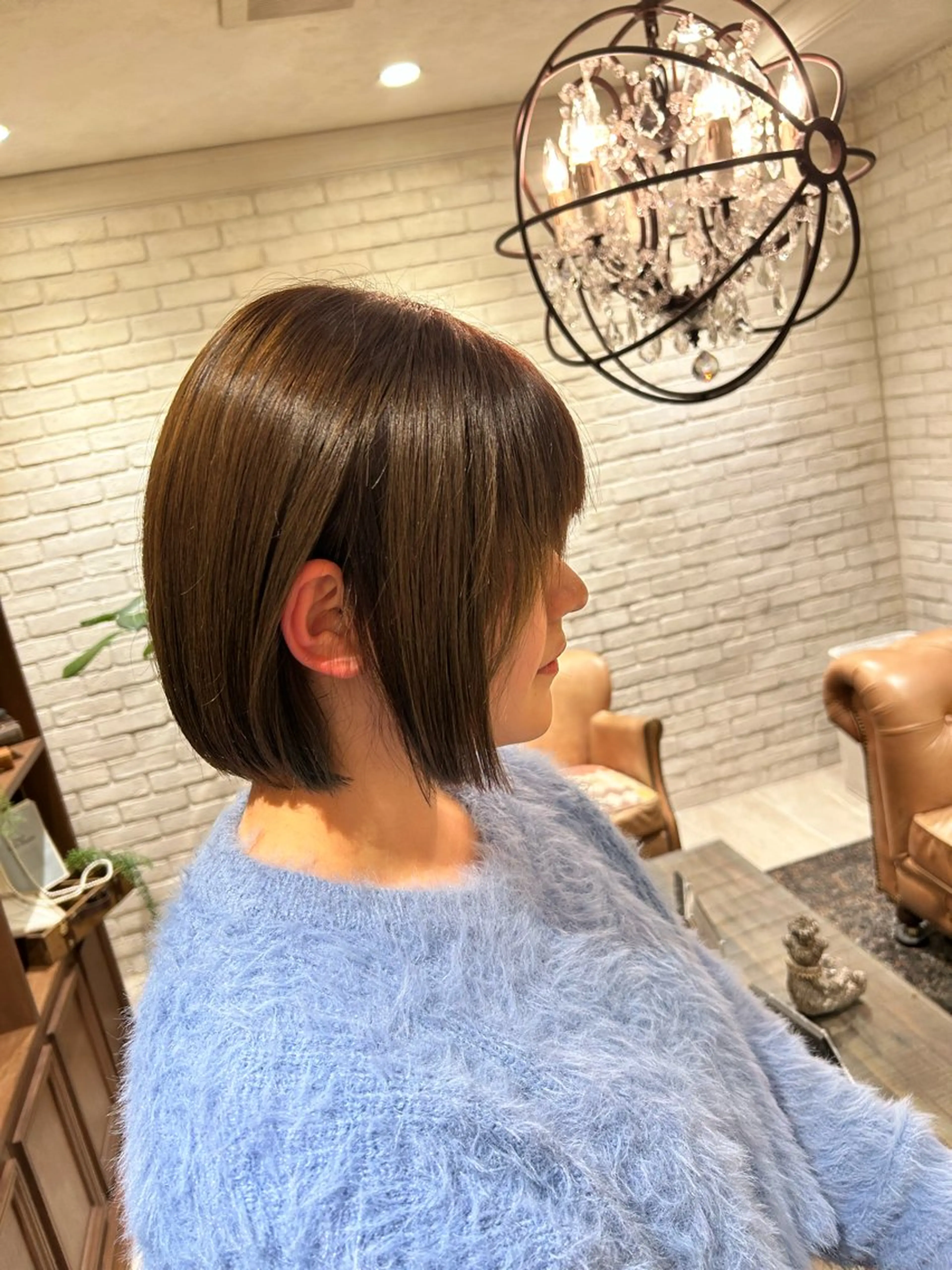 ショート ボブ 宇川 湧也のヘアスタイル