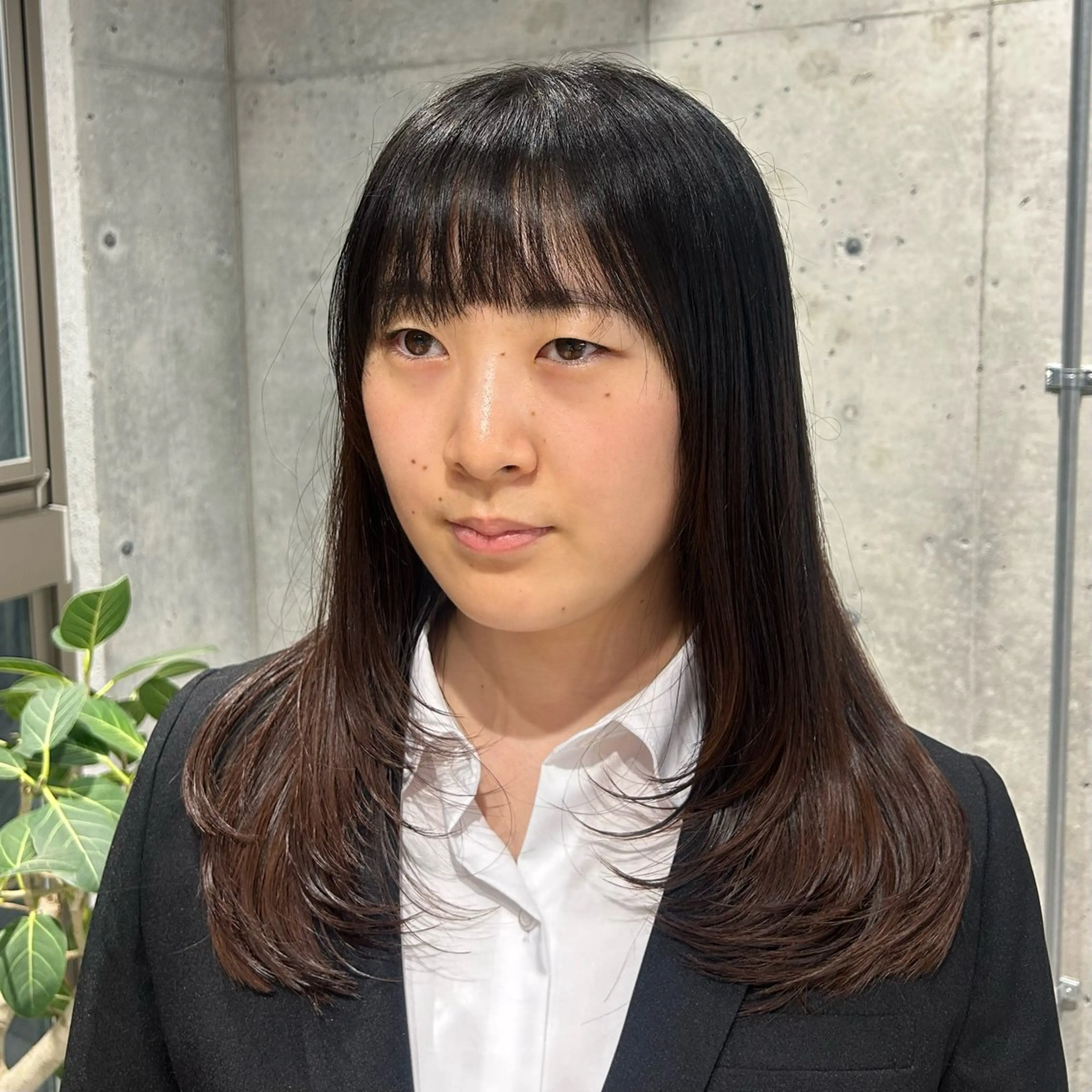 ミディアム 🤡暖色レイヤー 🤡みさきのヘアスタイル
