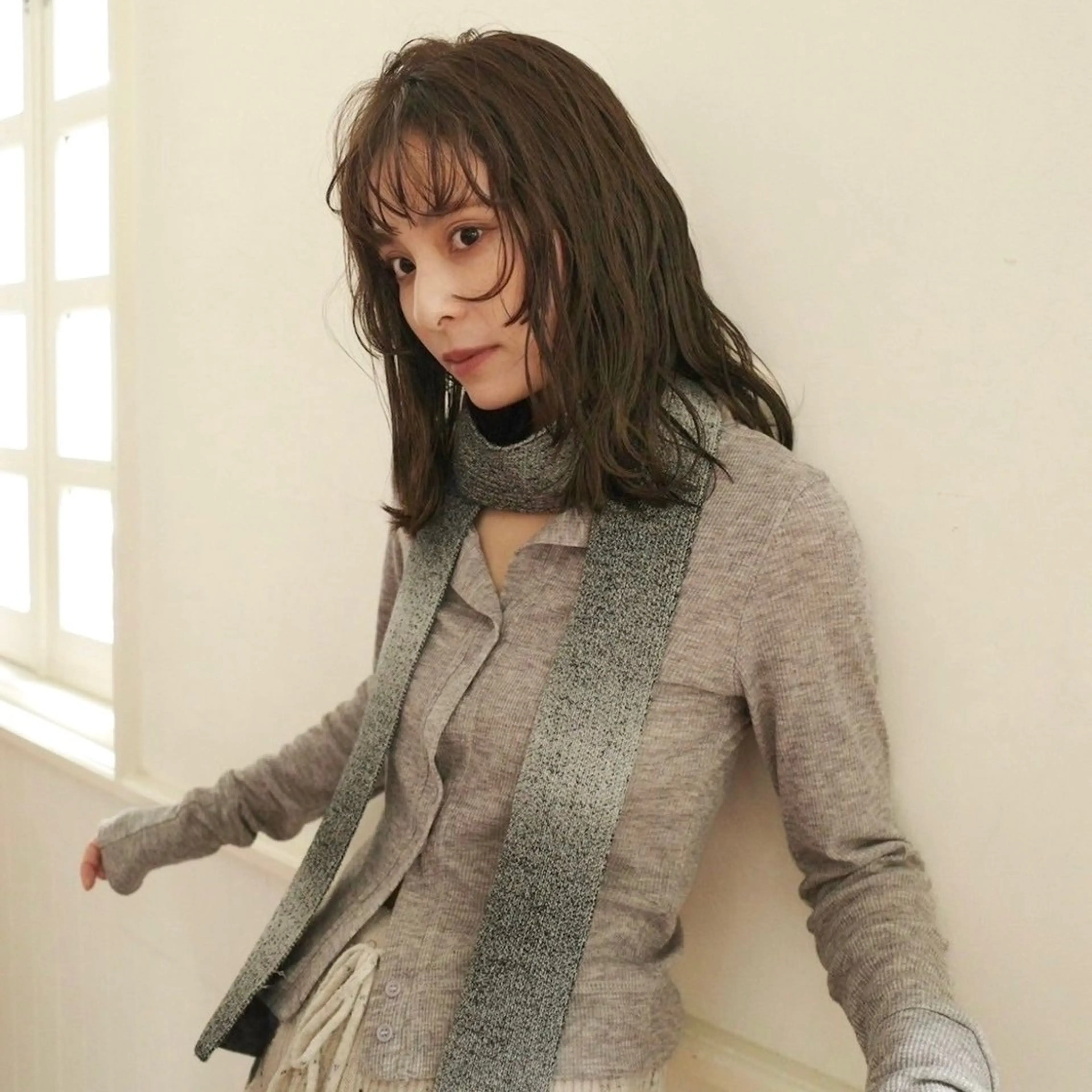 ミディアム ヘアカラー 伊藤ほのか /パーマ/オリーブのヘアスタイル