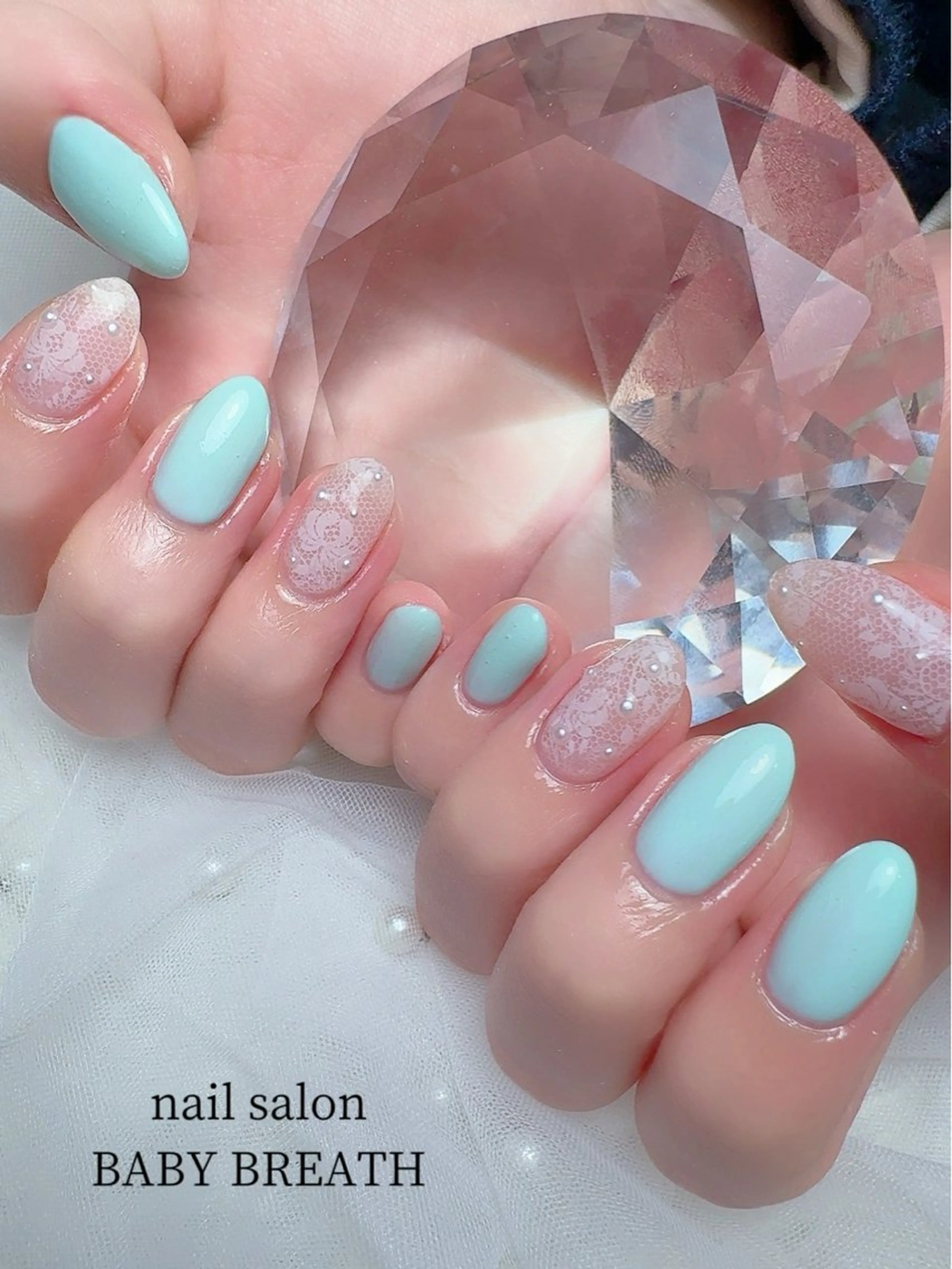 ネイル アートネイル フラッシュネイル フットネイル グラデーション ラメ(グリッター) ハンドネイル BABY  BREATH所属・y natsumiのネイルデザイン