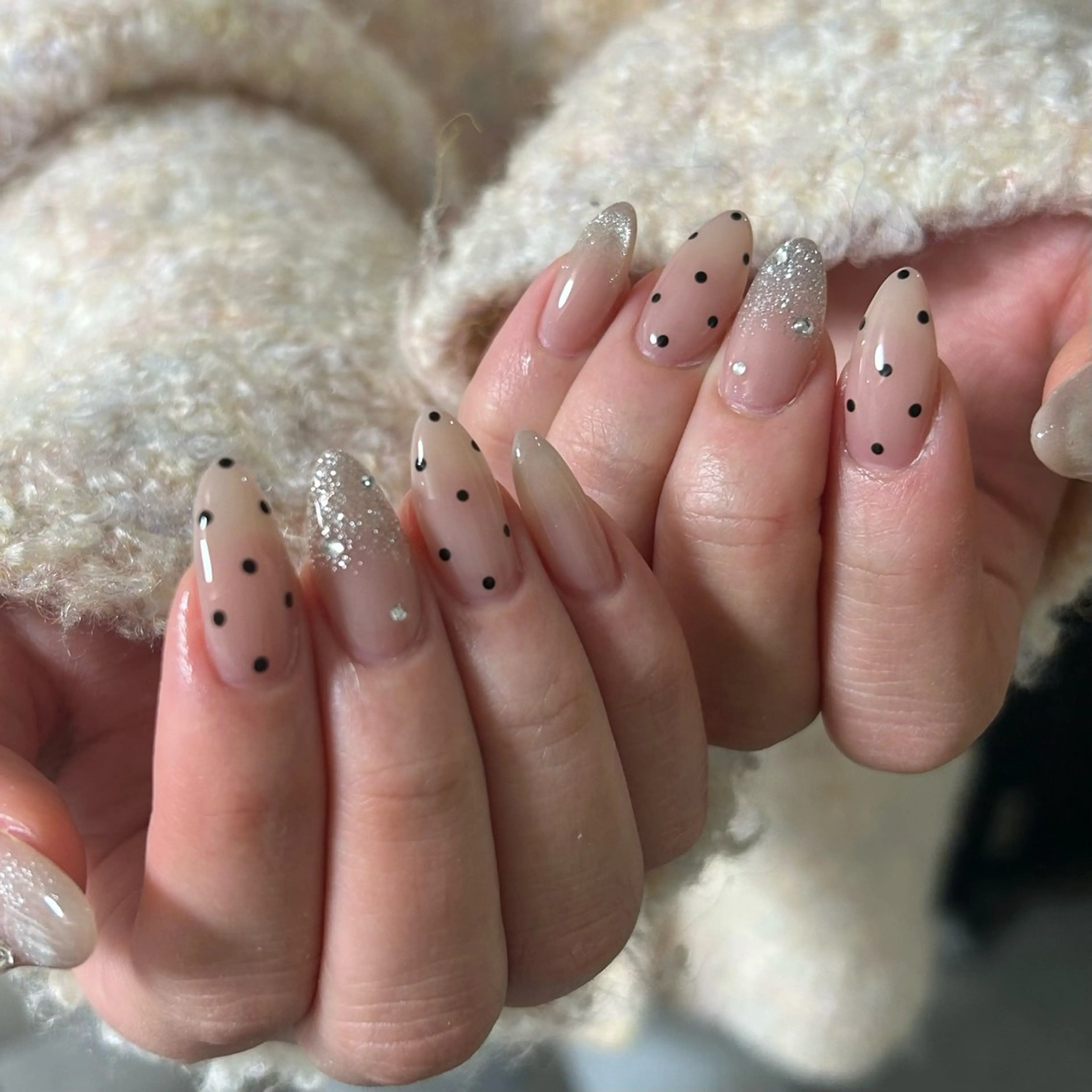 人気🎀【チップ長さだし10本】ソフトジェルオフ込みシンプルデザインの写真