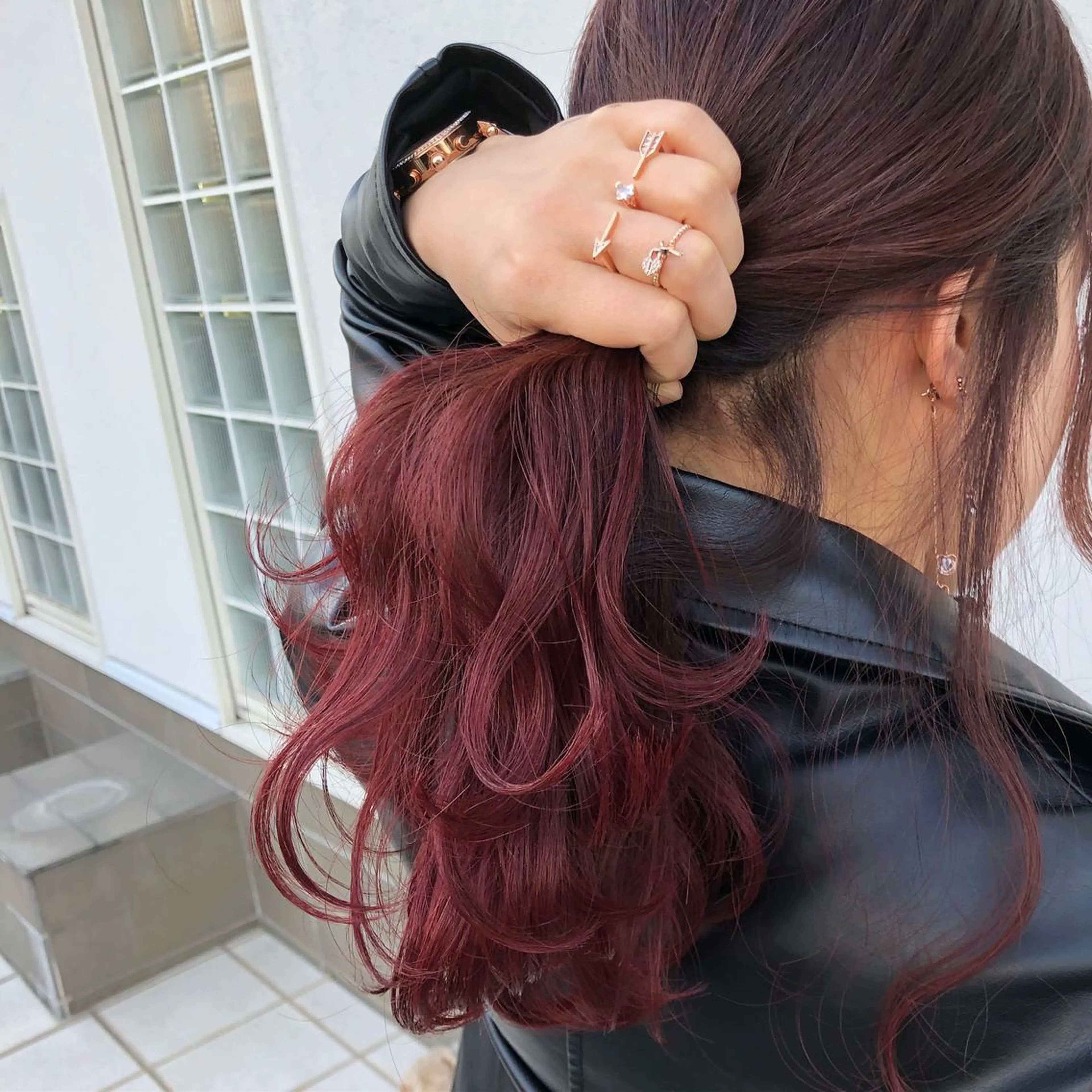 セミロング カット ヘアカラー トリートメント 具志 正太のヘアスタイル