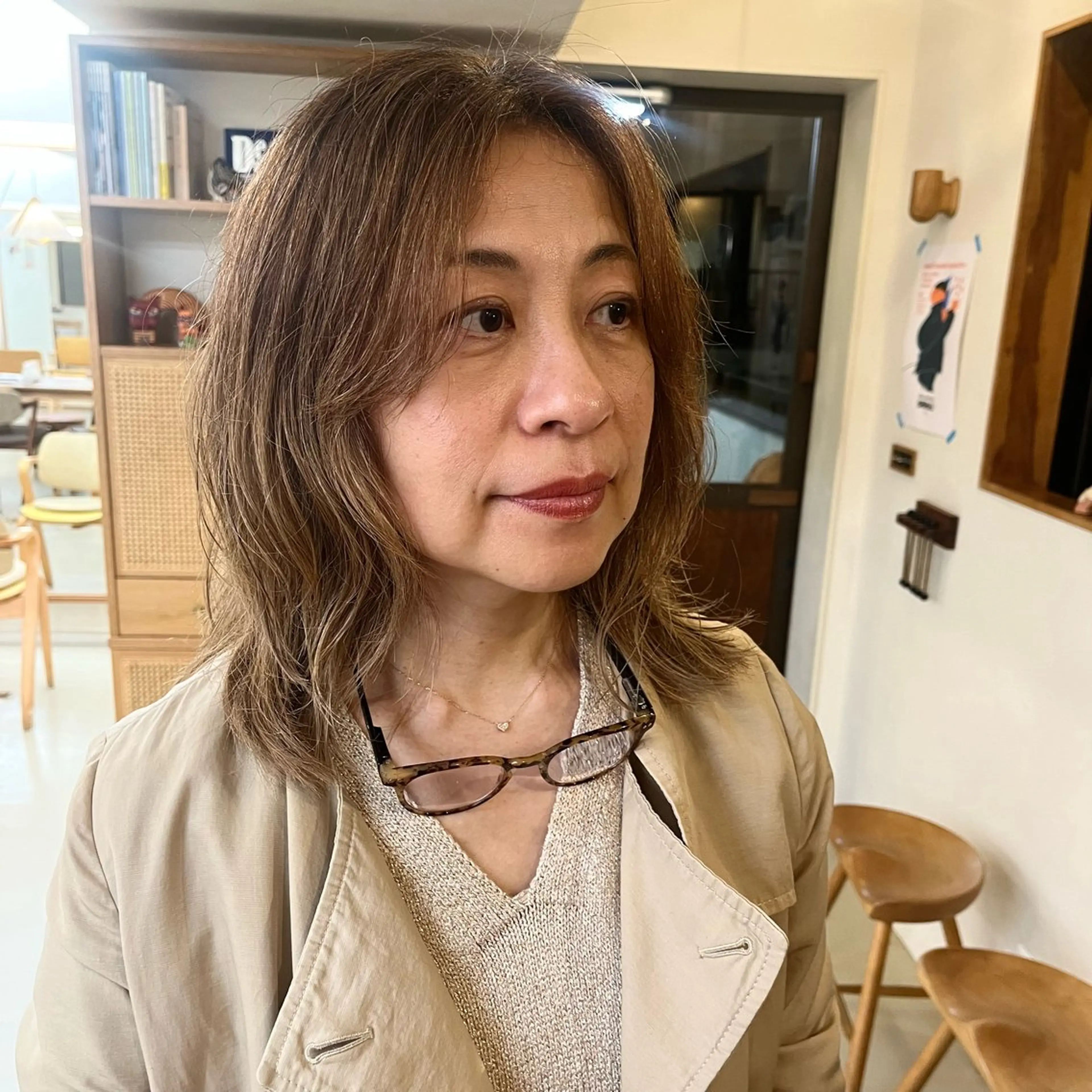 ミディアム パーマ 宇野澤 銘のヘアスタイル