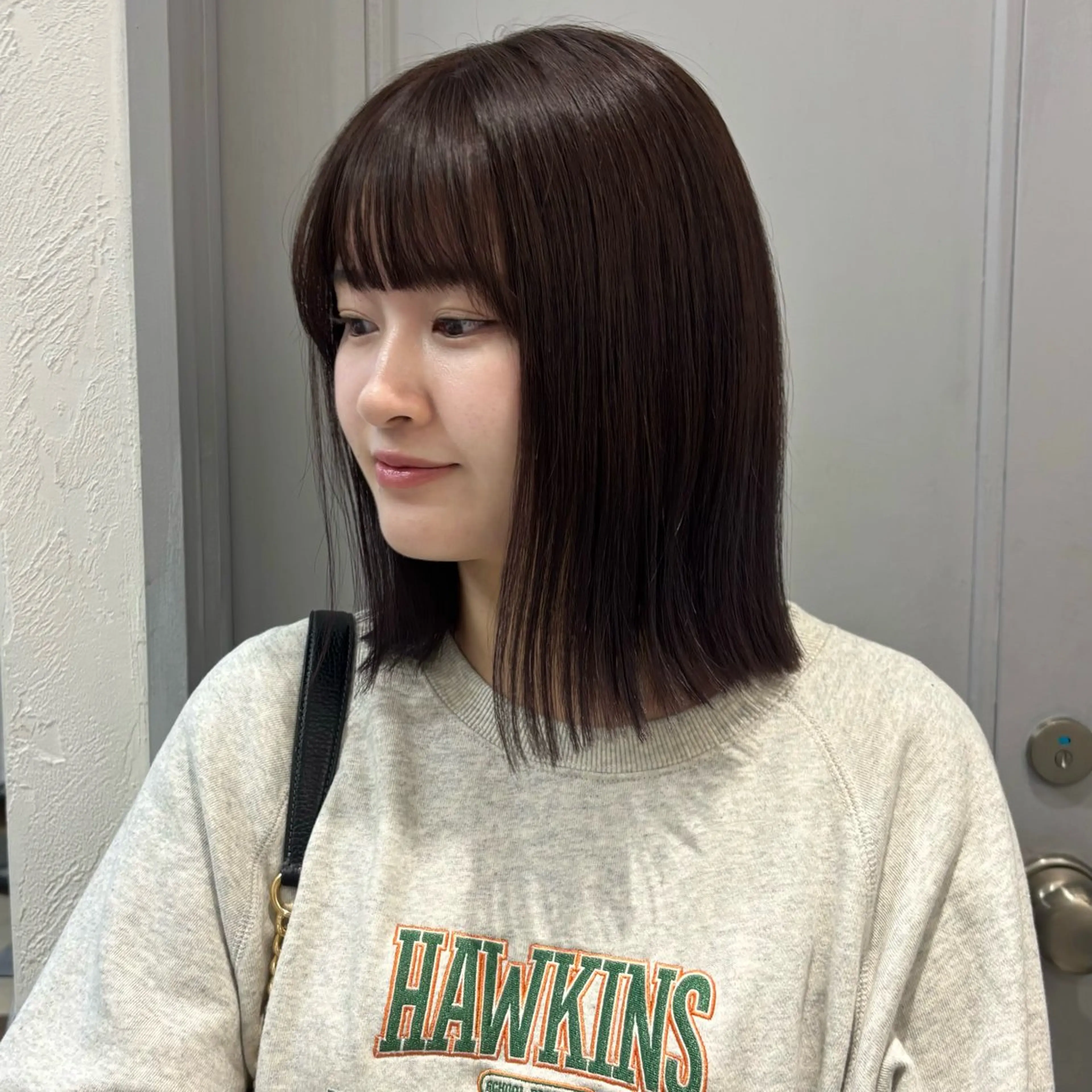 ミディアム カット ヘアカラー トリートメント 盛れる透明感カラー・ momokaのヘアスタイル