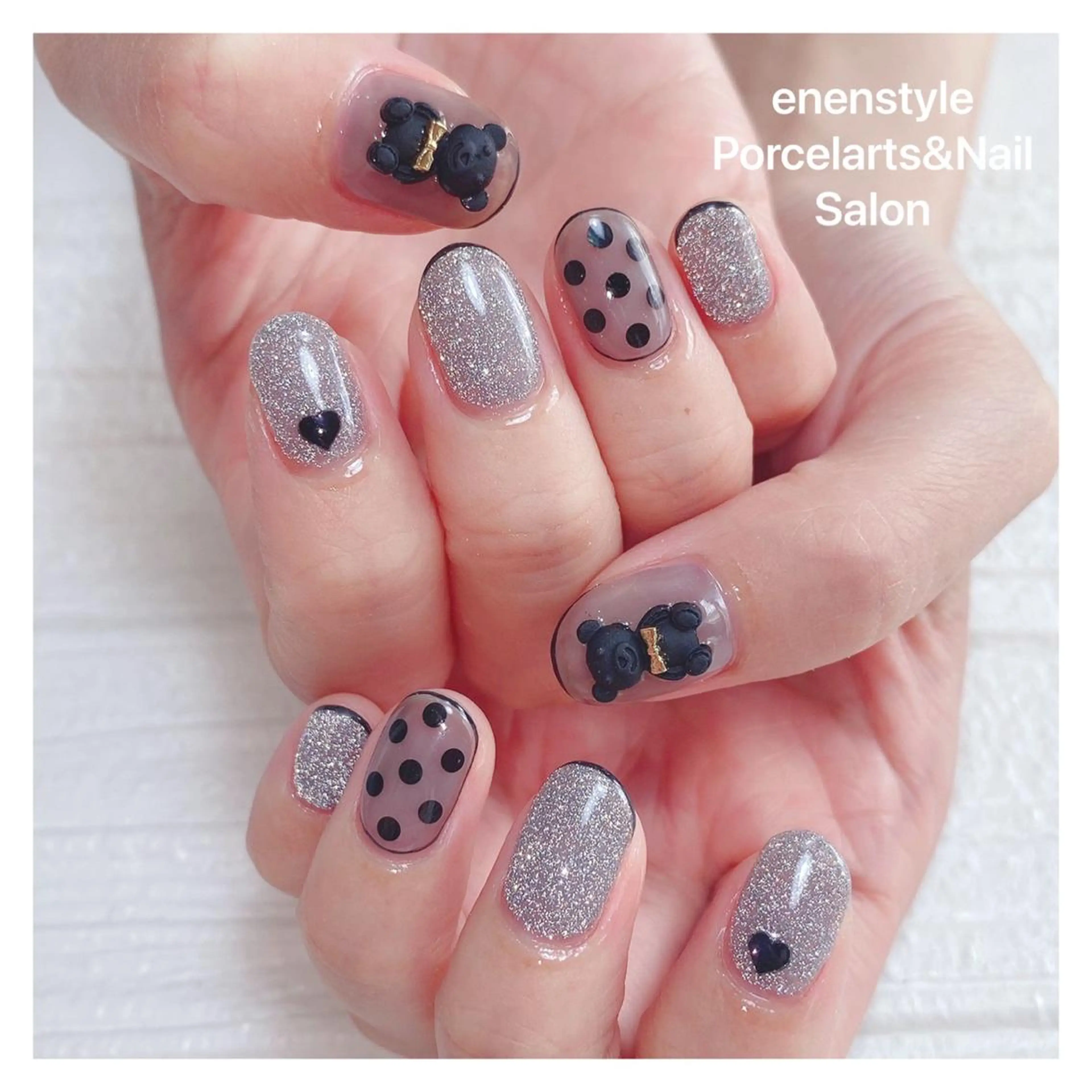 ミディアム ネイル ハンドネイル 👑enen style👑のネイルデザイン