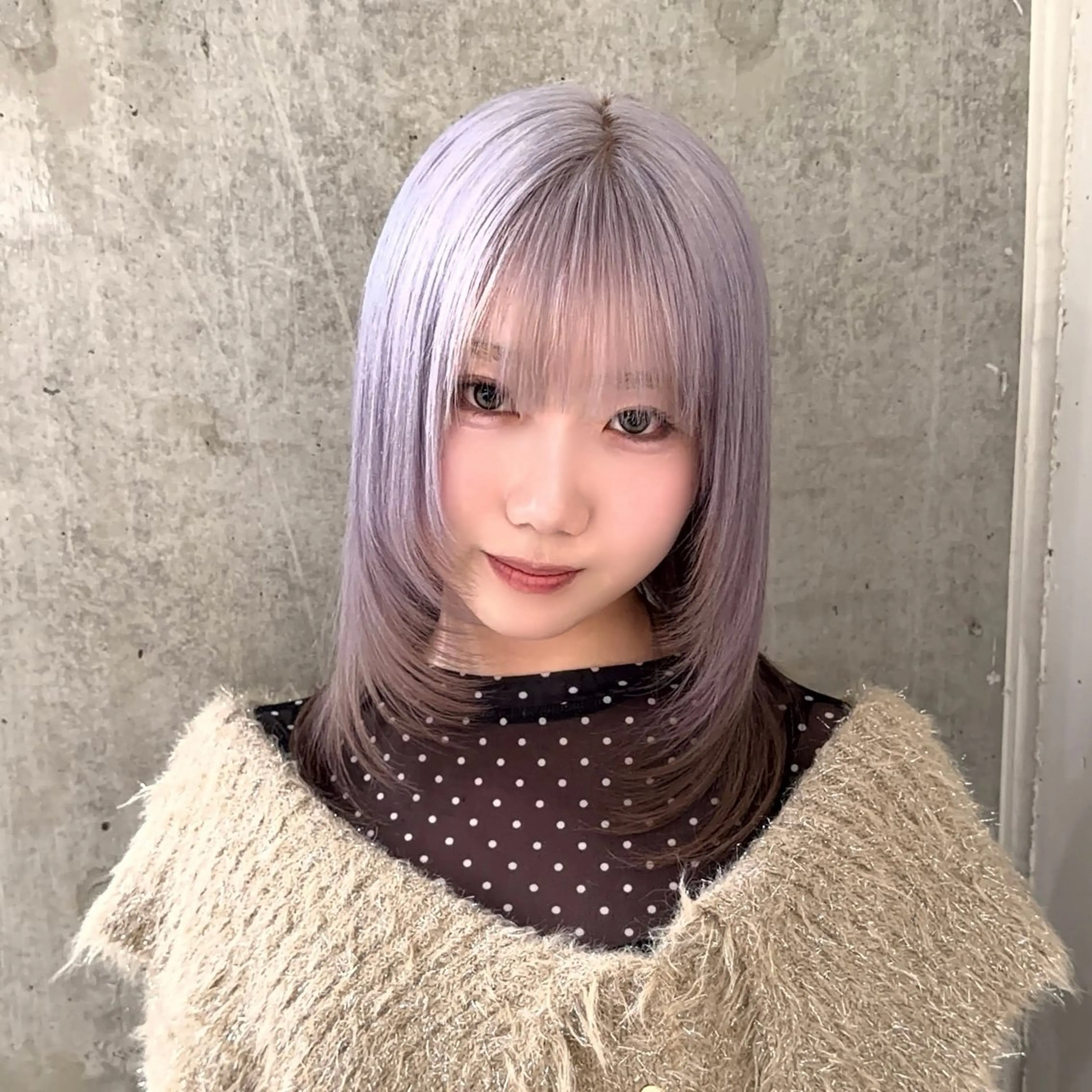 カラー ブリーチ ラベンダーカラー シルバー ヘアカラー ハイトーン特化 名古屋/たまきのヘアスタイル