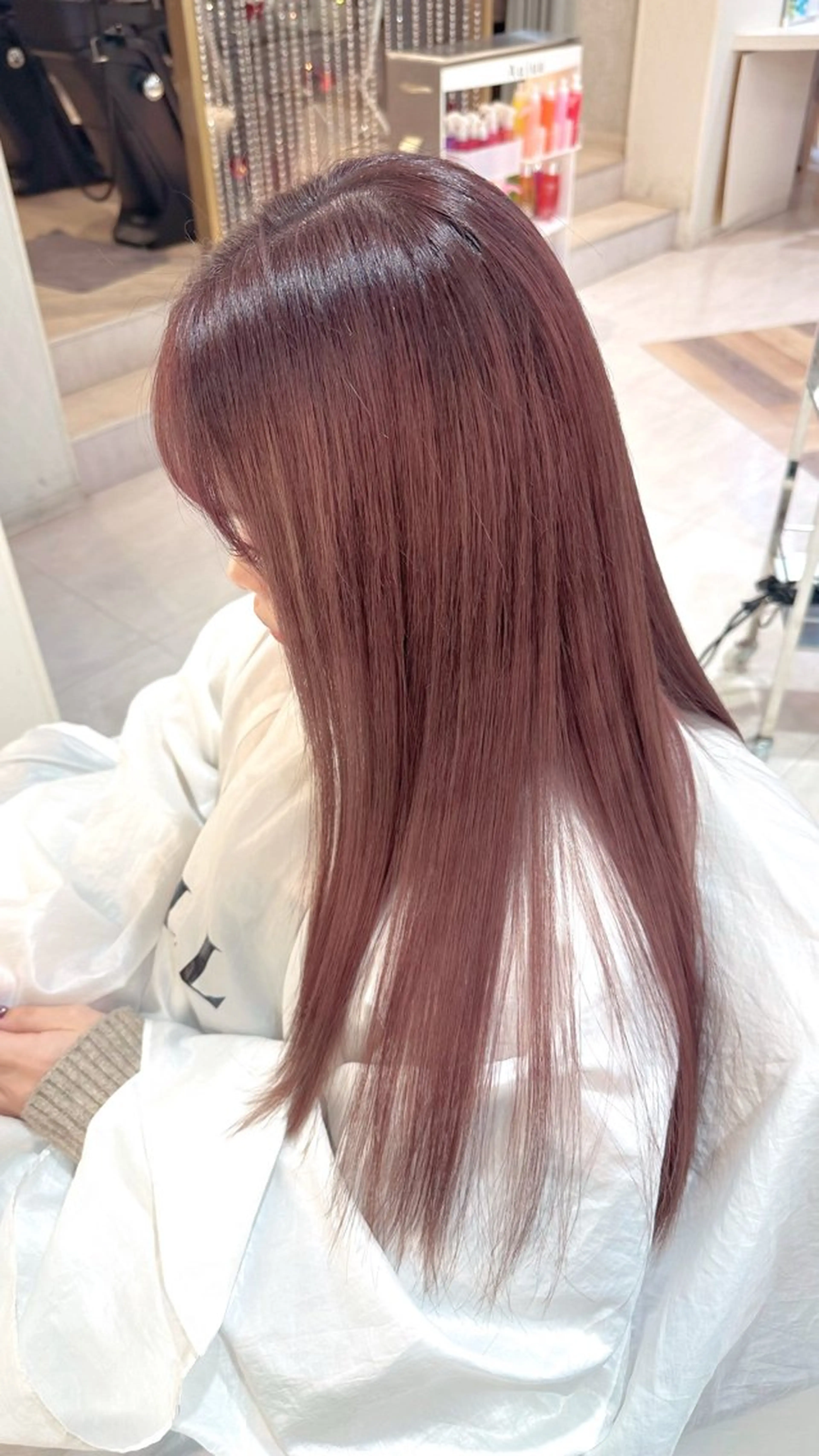 ロング カラー ハイトーンカラー 畑中 夢のヘアスタイル