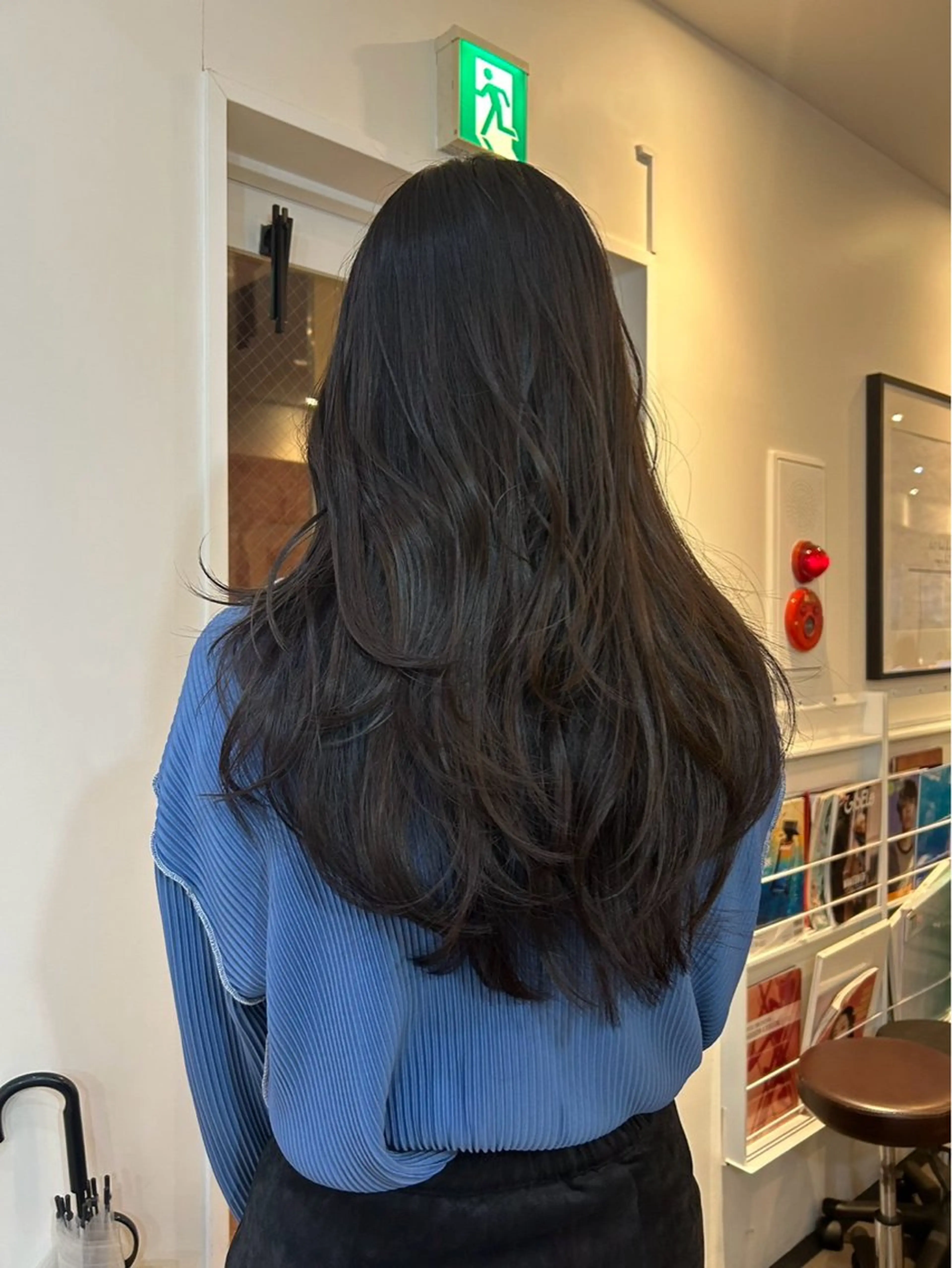 ロング 🖤酸性縮毛矯正/ 艶髪🖤のヘアスタイル