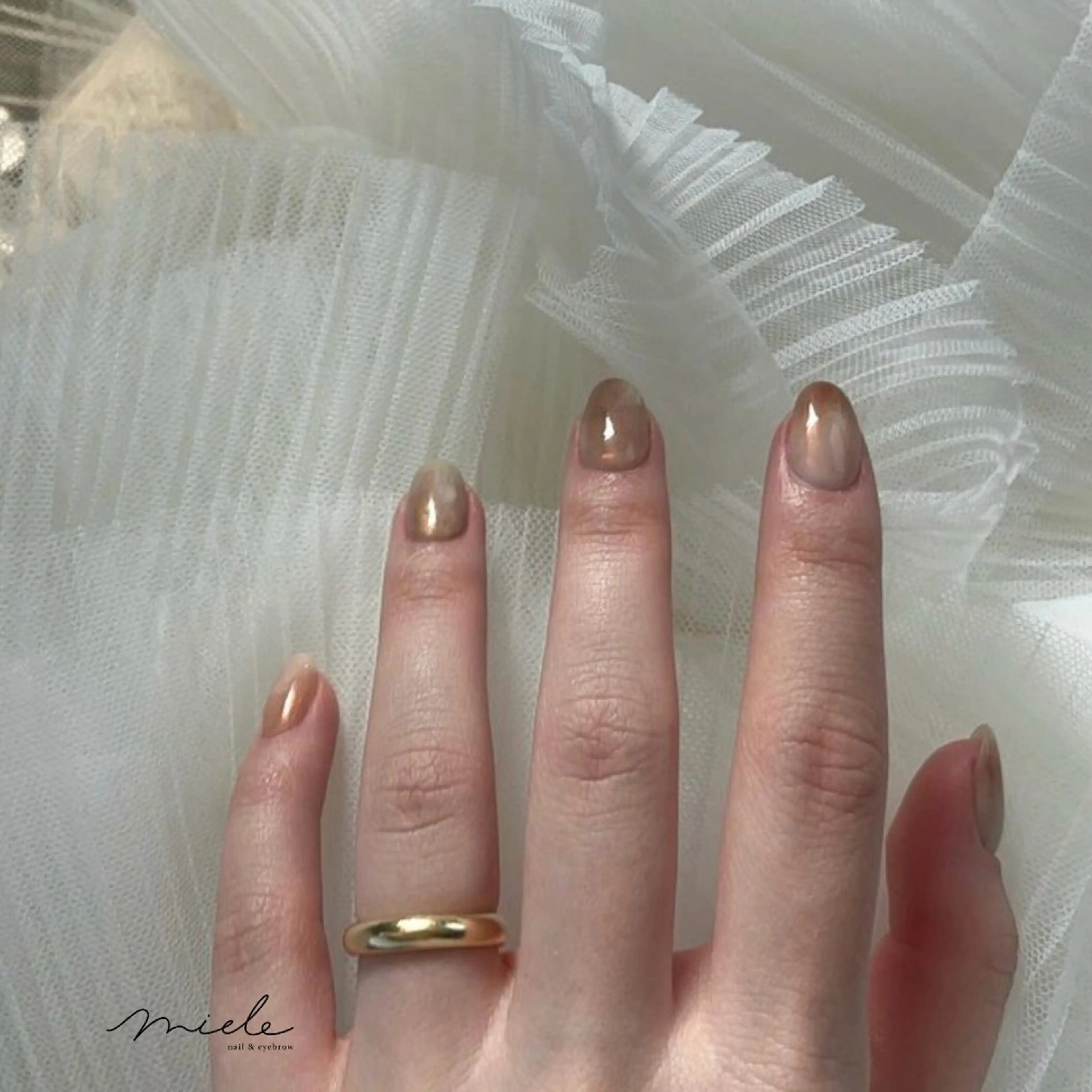 ネイル ハンドネイル miele【ミエレ】 海外シンプルデザインのネイルデザイン