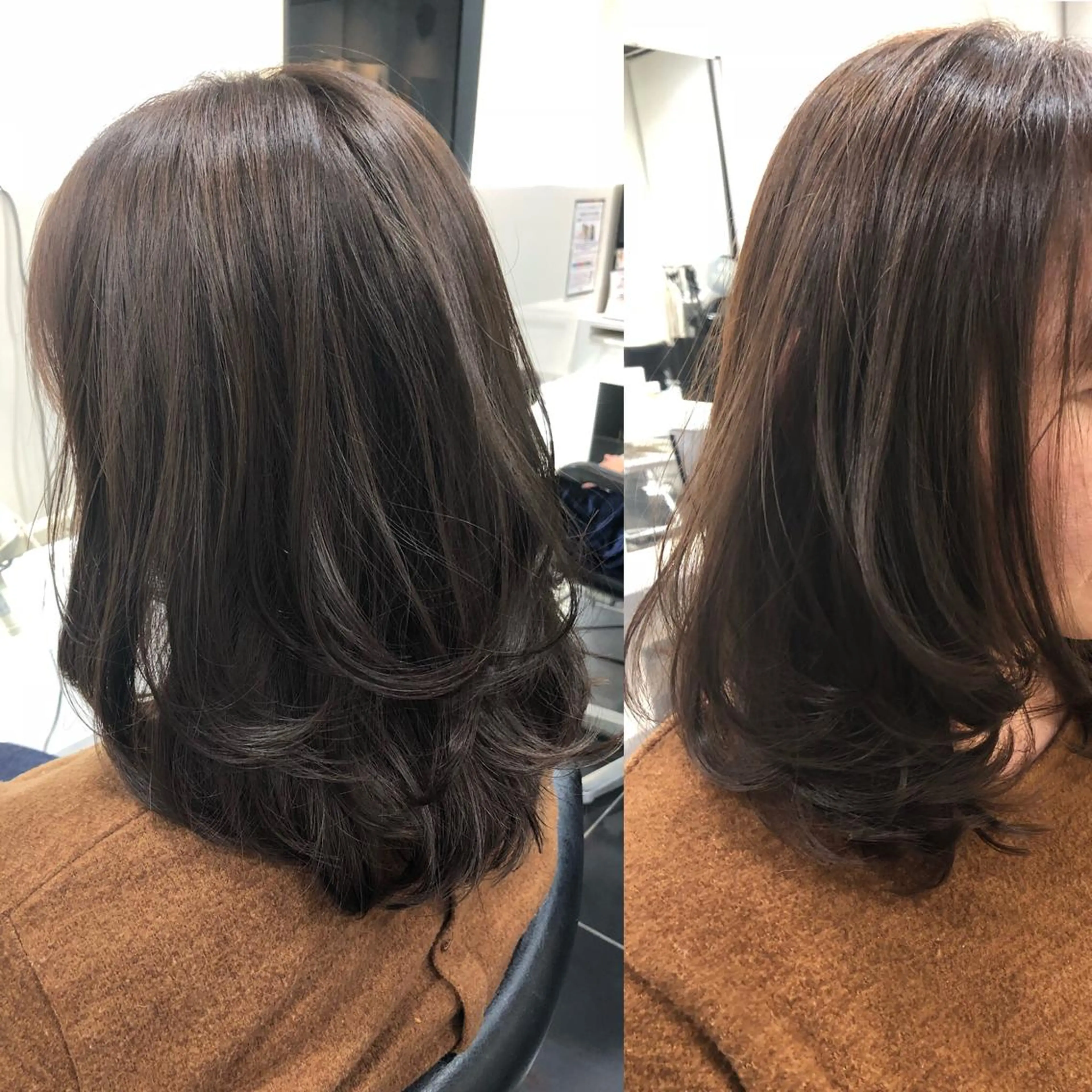 ミディアム カラー 早川 真幸のヘアスタイル