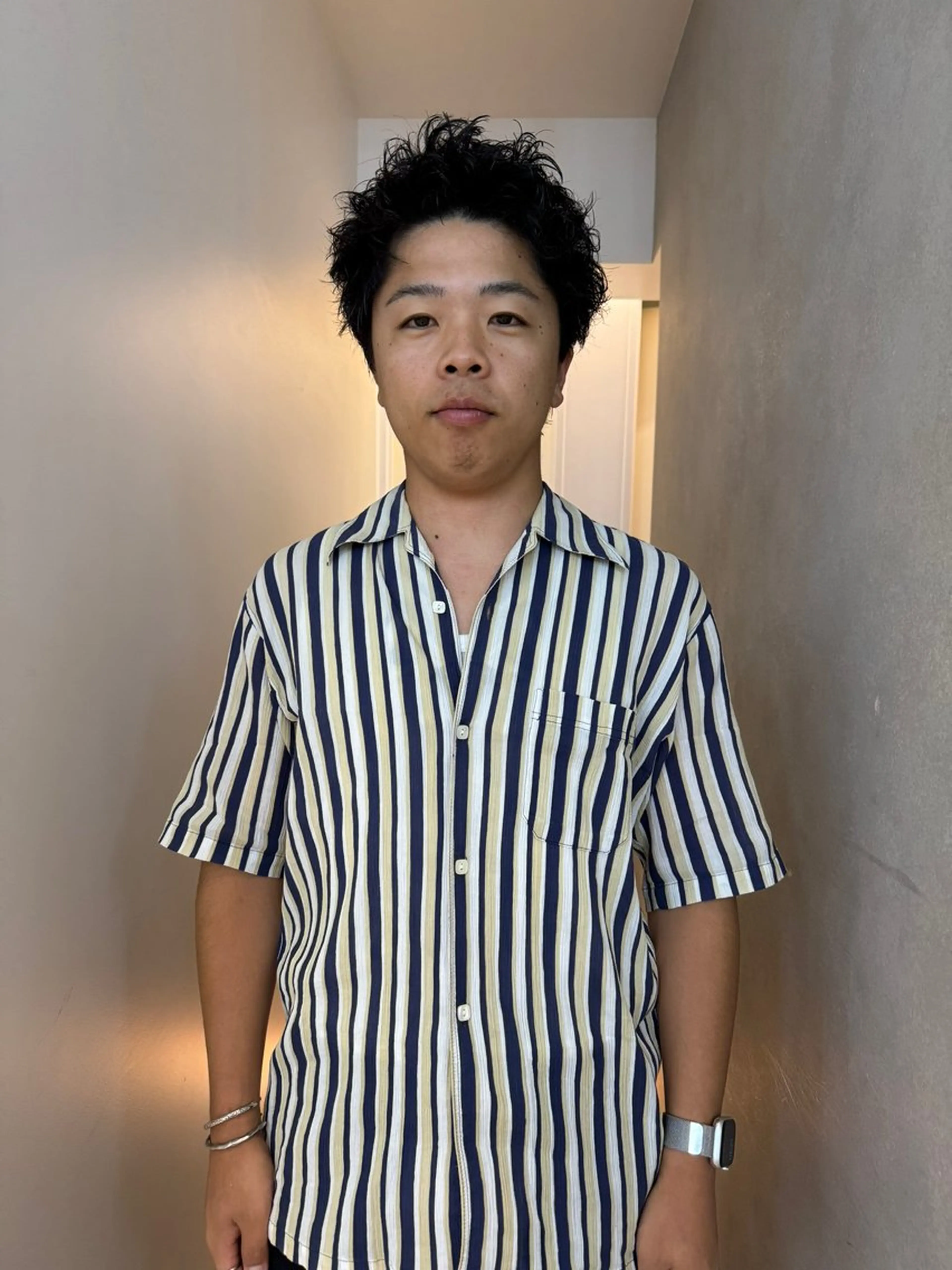 ショート パーマ メンズ カット パーマ 🇰🇷カルマパーマ kaito🇰🇷のヘアスタイル