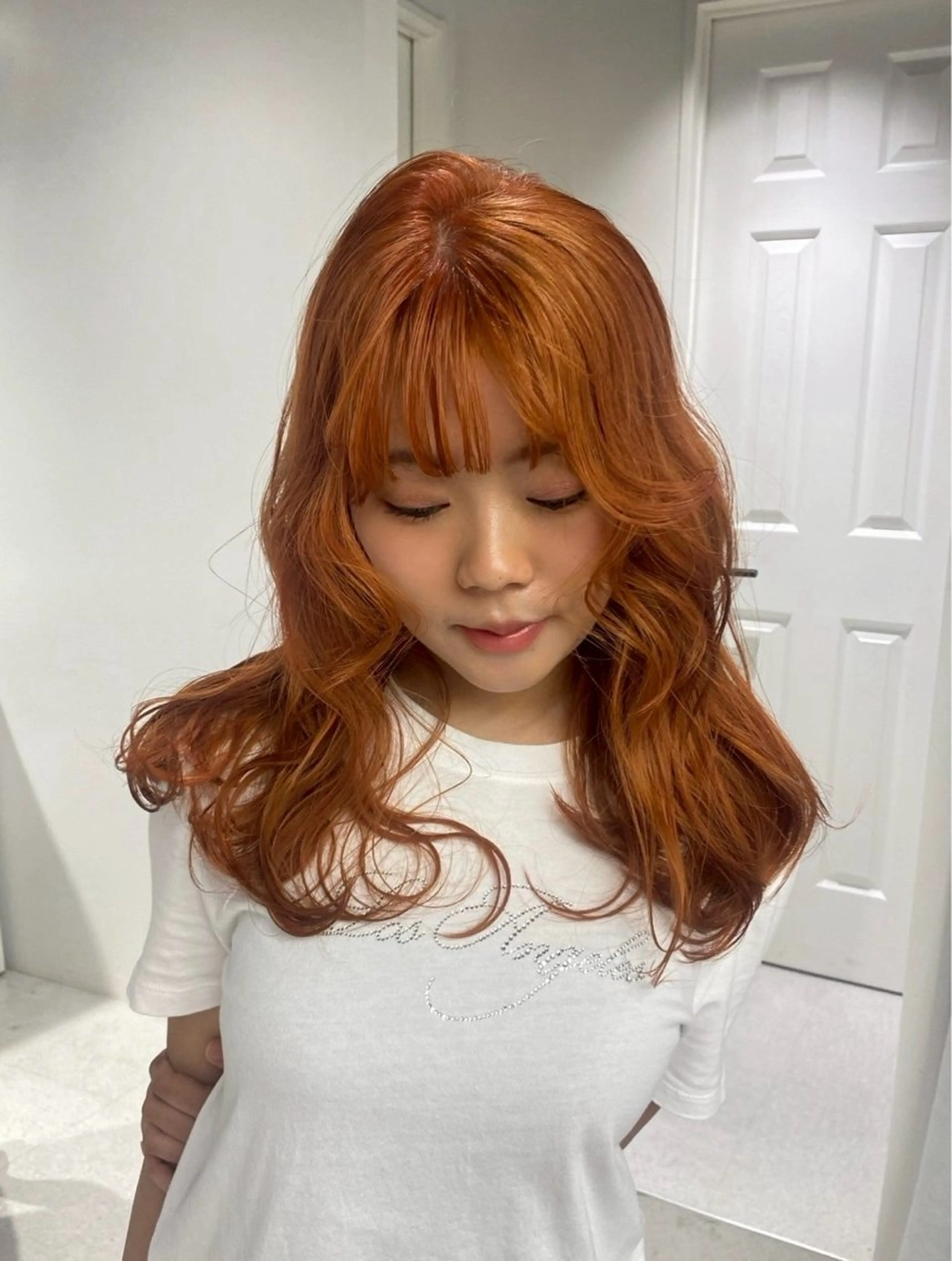 カラー ブリーチ ケアブリーチ デザインカラー ダブルカラー イヤリングカラー 酸性ストレート /ハイトーン/つばさのヘアスタイル