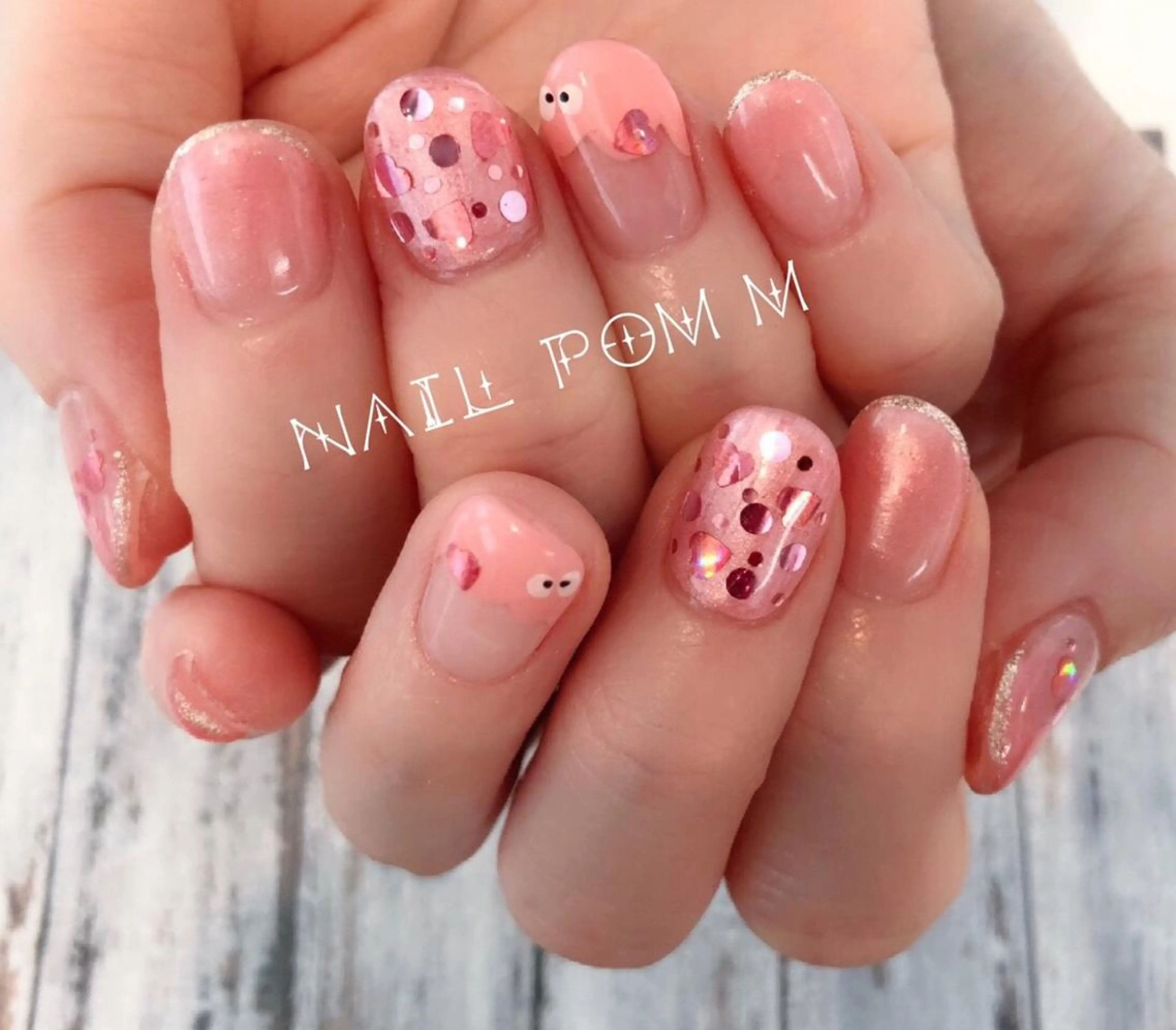 ネイル バレンタイン naiL pom.Mのネイルデザイン