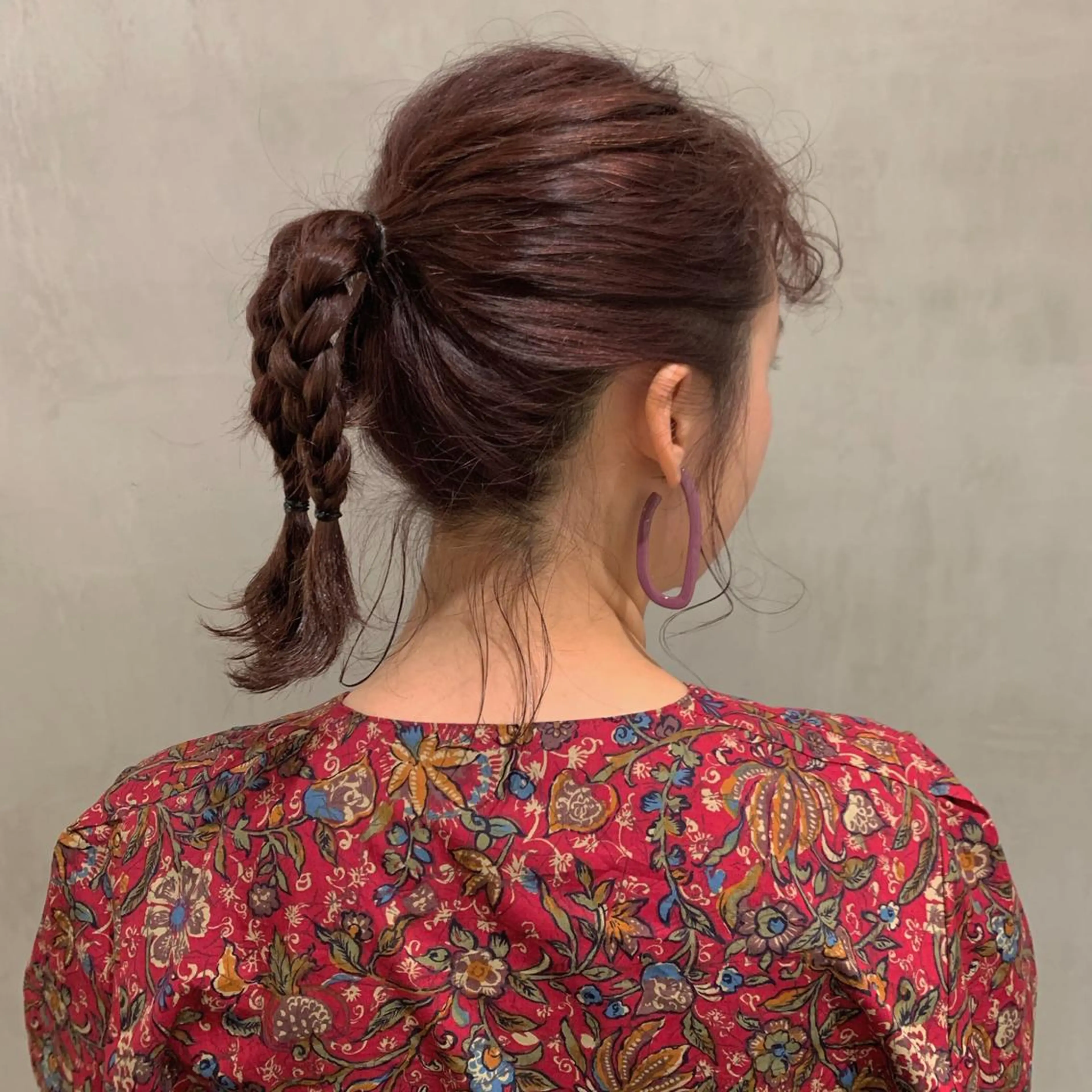 ミディアム カラー ヘアアレンジ アンニュイヘア🪽 ayumiのヘアスタイル