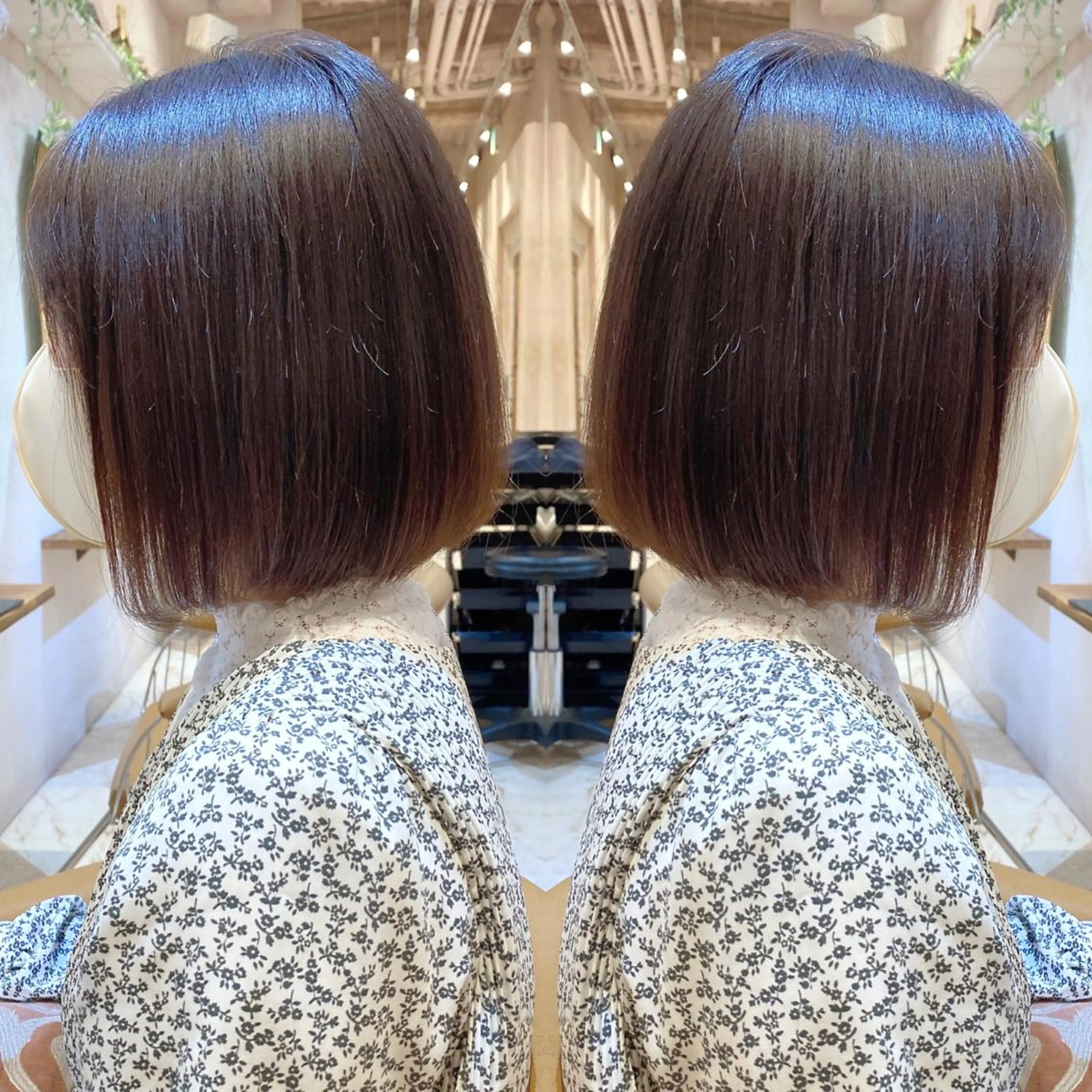 ショート カラー ボブ カット ヘアカラー トリートメント ツヤ髪になりたい方へ 🩷柴田知亜希のヘアスタイル