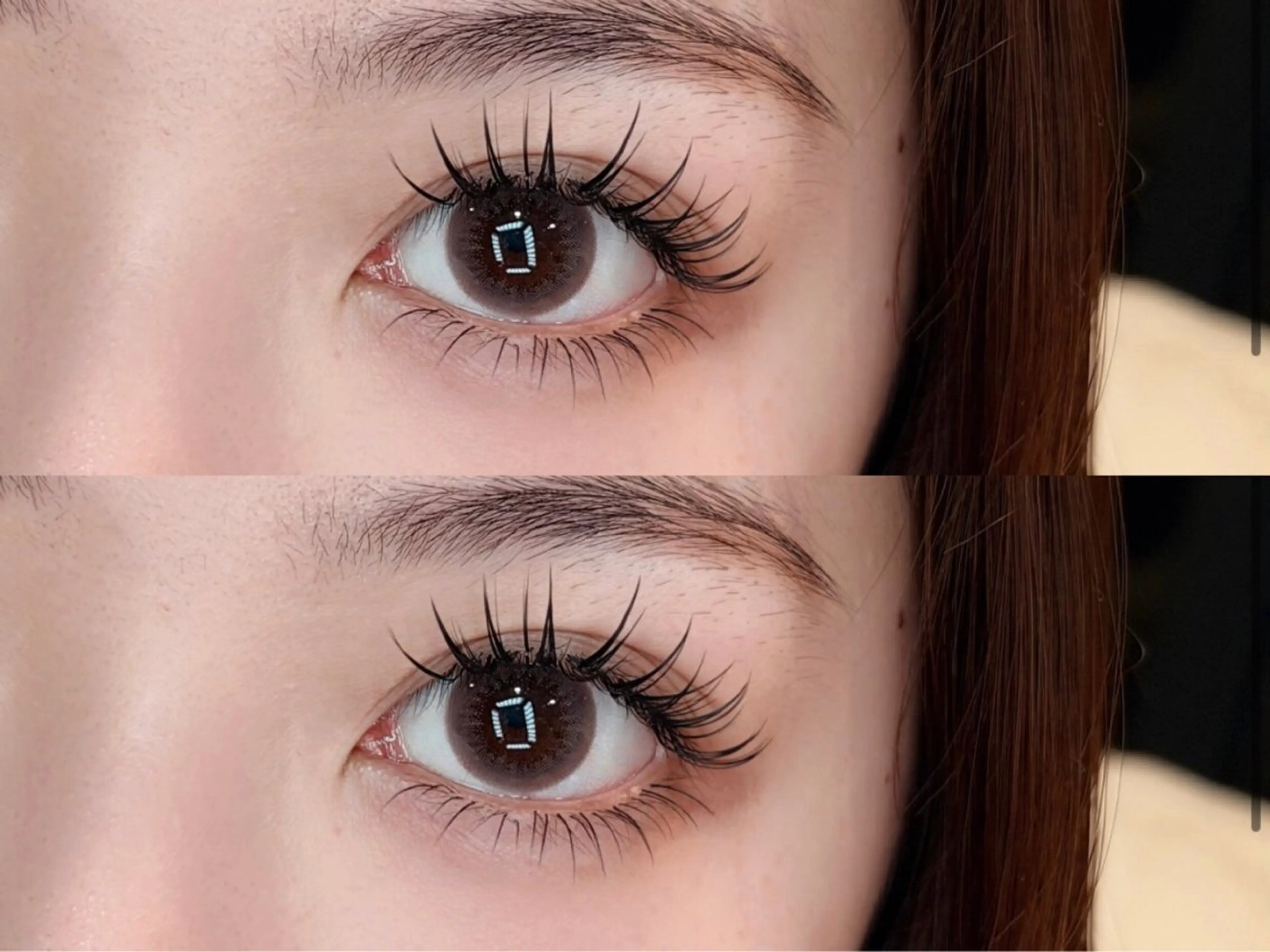 【OPEN限定LED無料】韓国束感ダブルフラット80束+下まつげ20本¥6480【2回目以降+550円】の写真