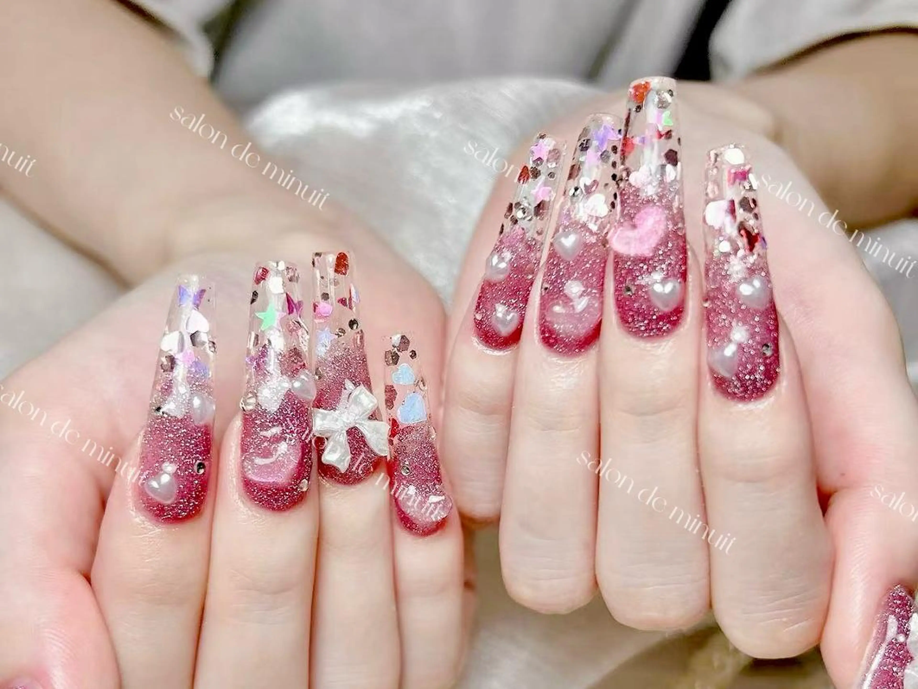 【チップ長さ出し】持ち込みデザイン(ゴテゴテデザイン10本ok!)14980の写真