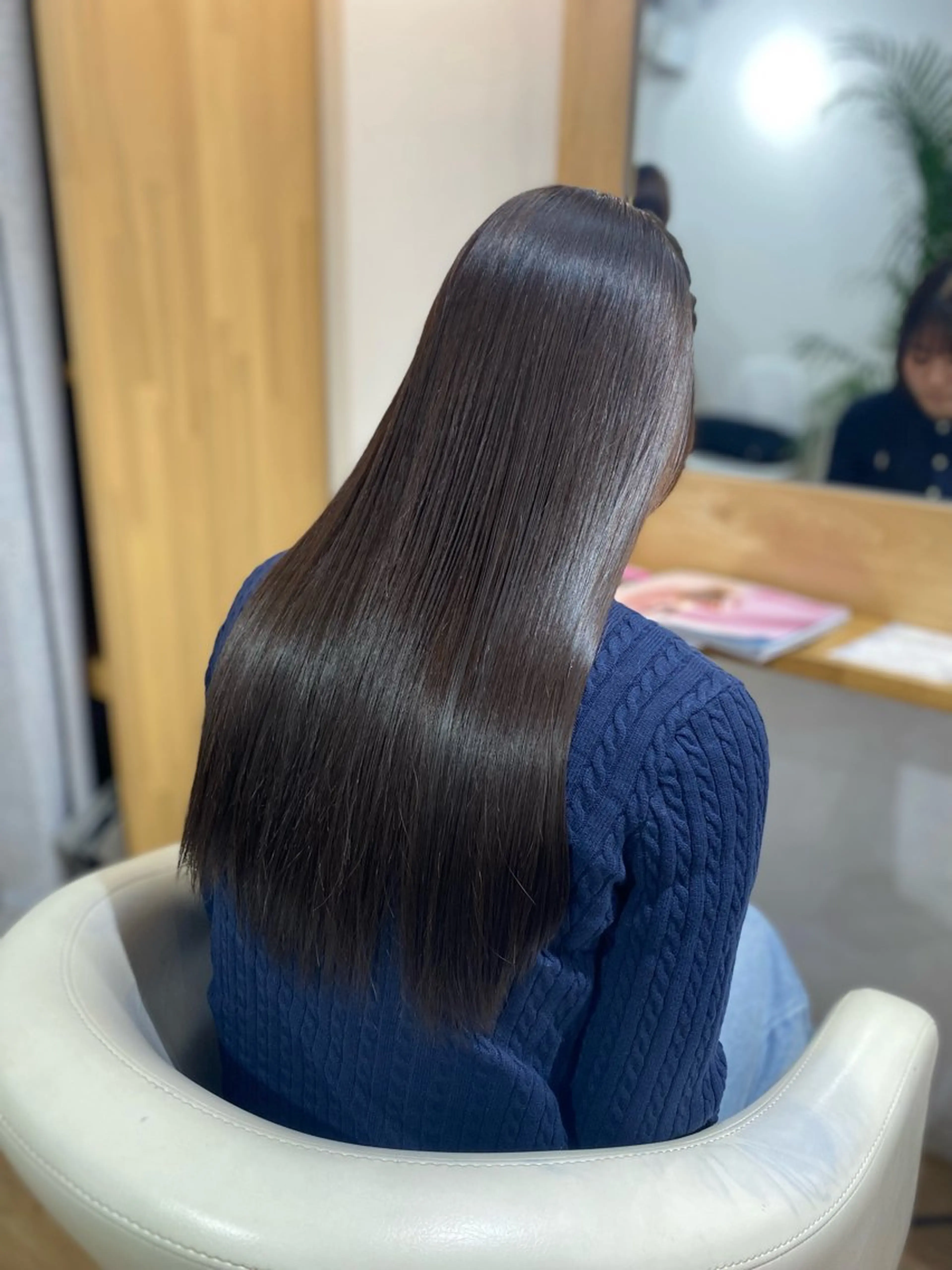 ロング 縮毛矯正 大内 良斗のヘアスタイル