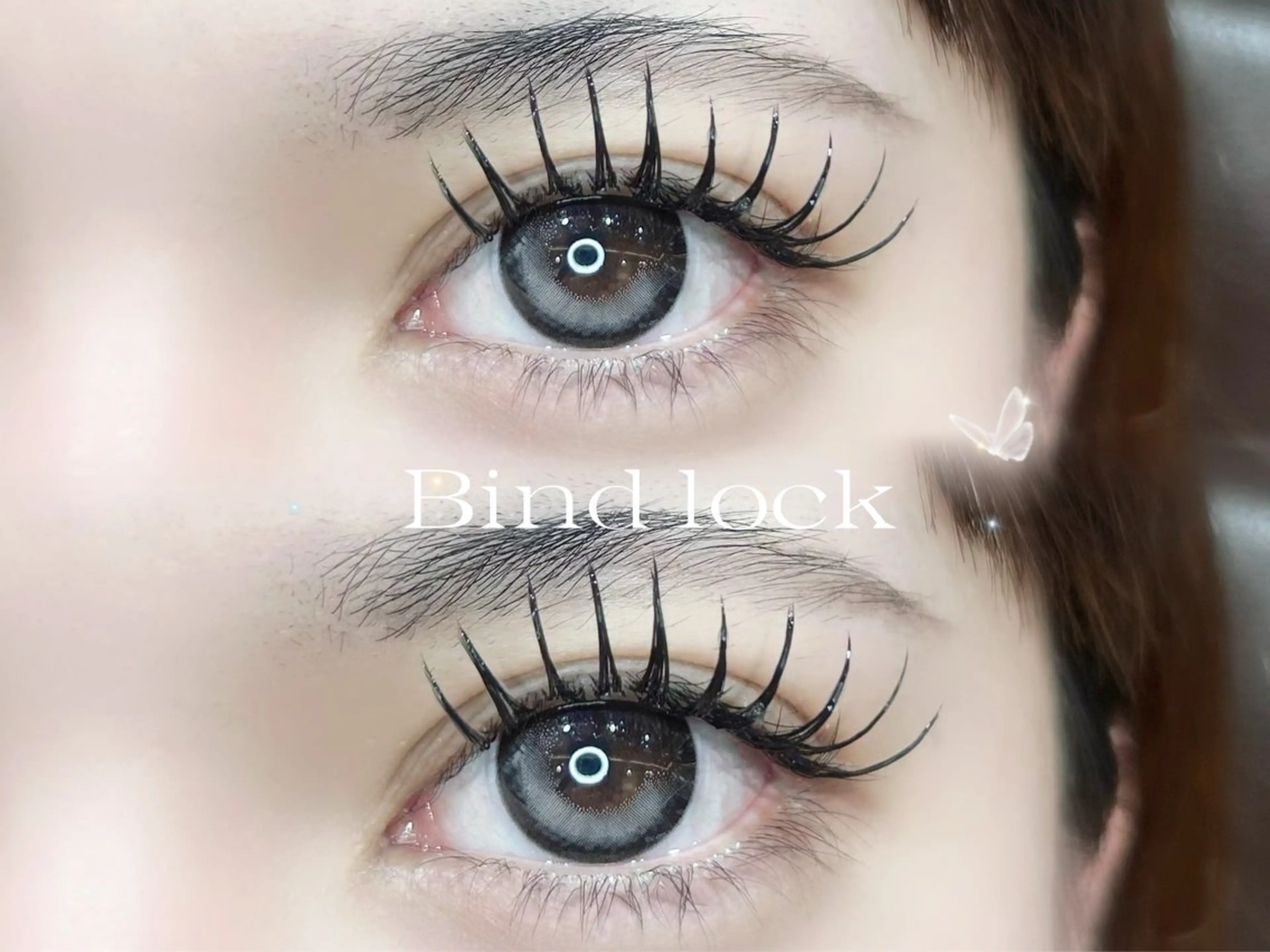 マツエク・マツパ バインドロック 束感まつ毛 韓国風マツエク パリジェンヌラッシュリフト 一重×まつ毛パーマ マツエク 🎀misaki 🎀のマツエク・マツパデザイン