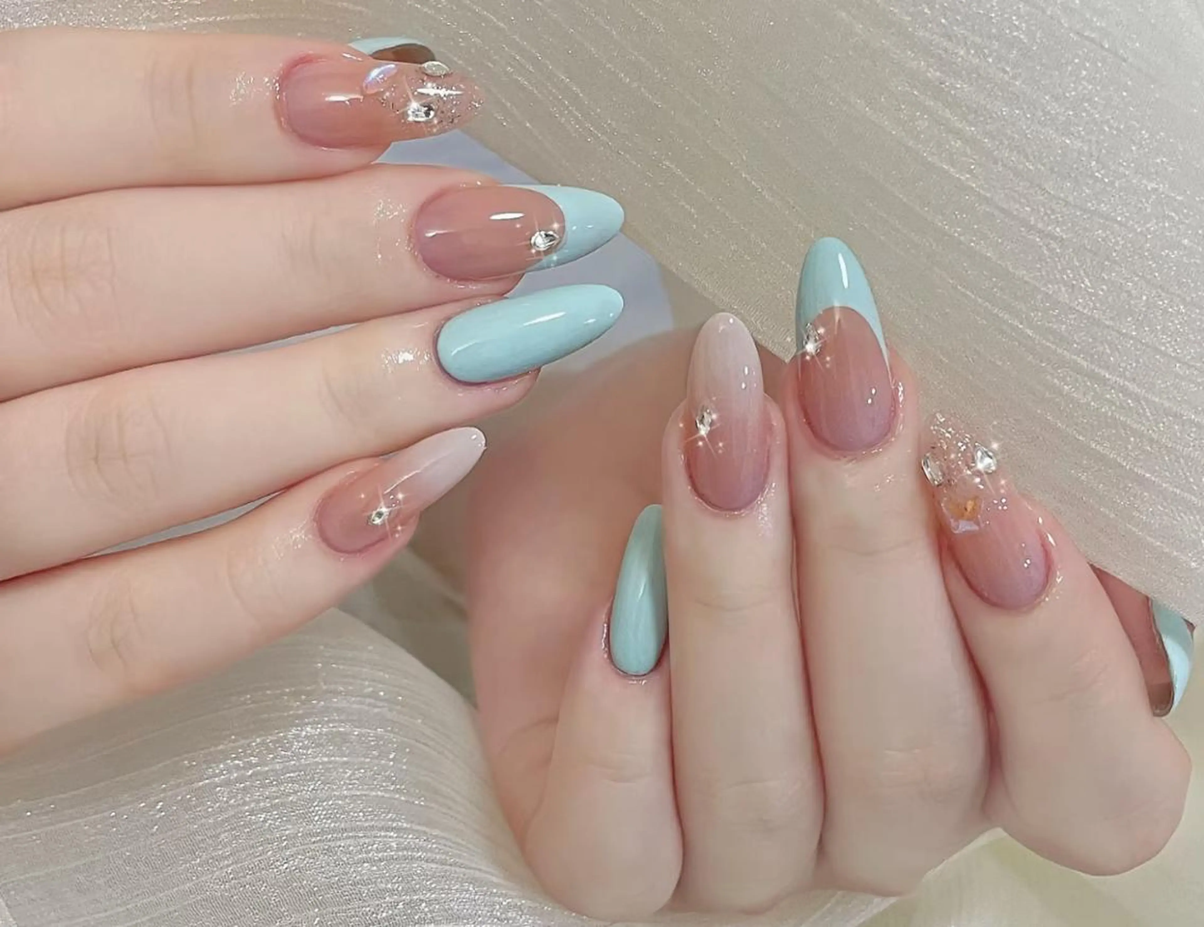 ネイル ハンドネイル 💙羽生 彩光💙のネイルデザイン