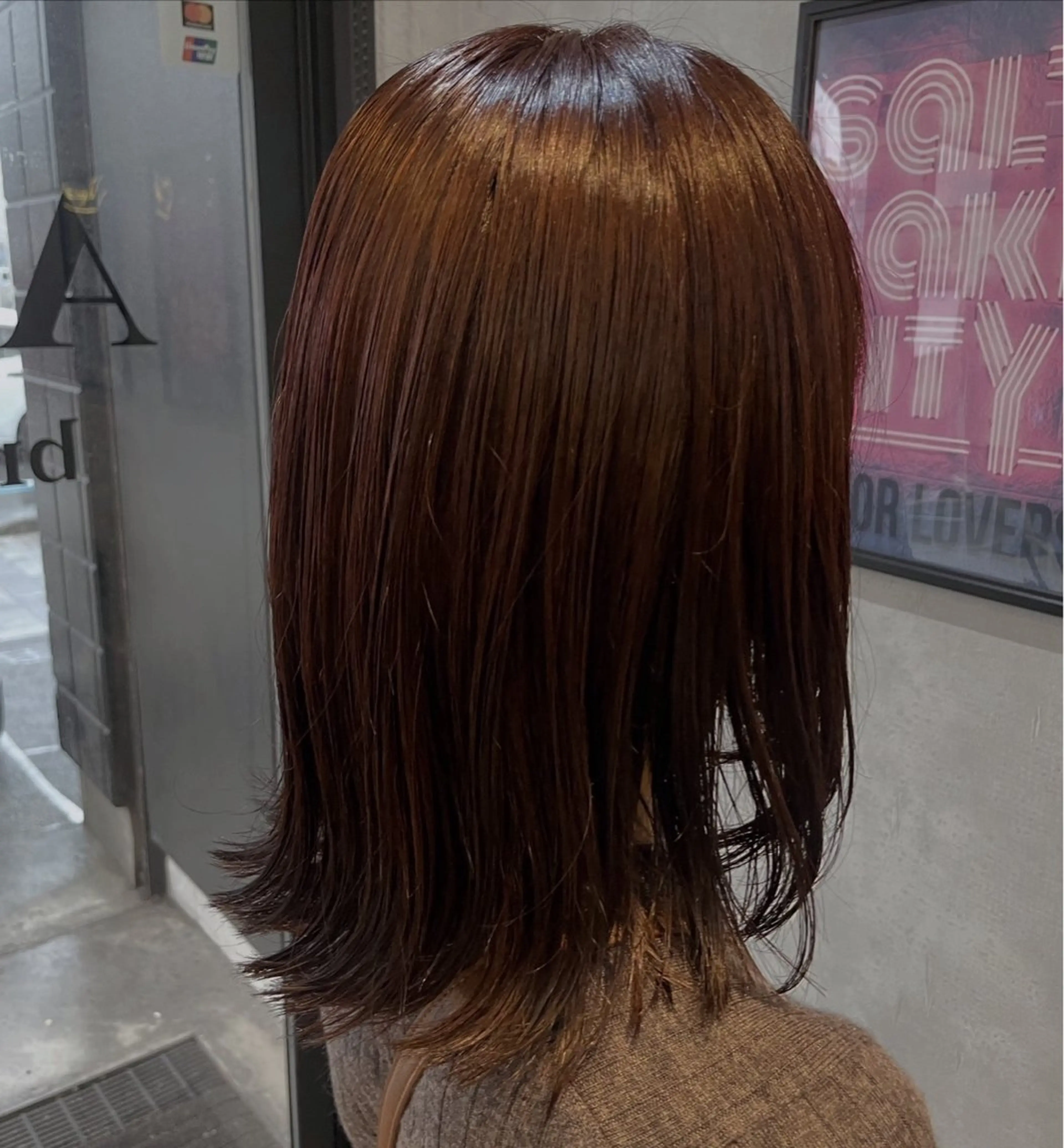 ミディアム カラー 縮毛矯正 🐺渡邉 和弘🐺のヘアスタイル