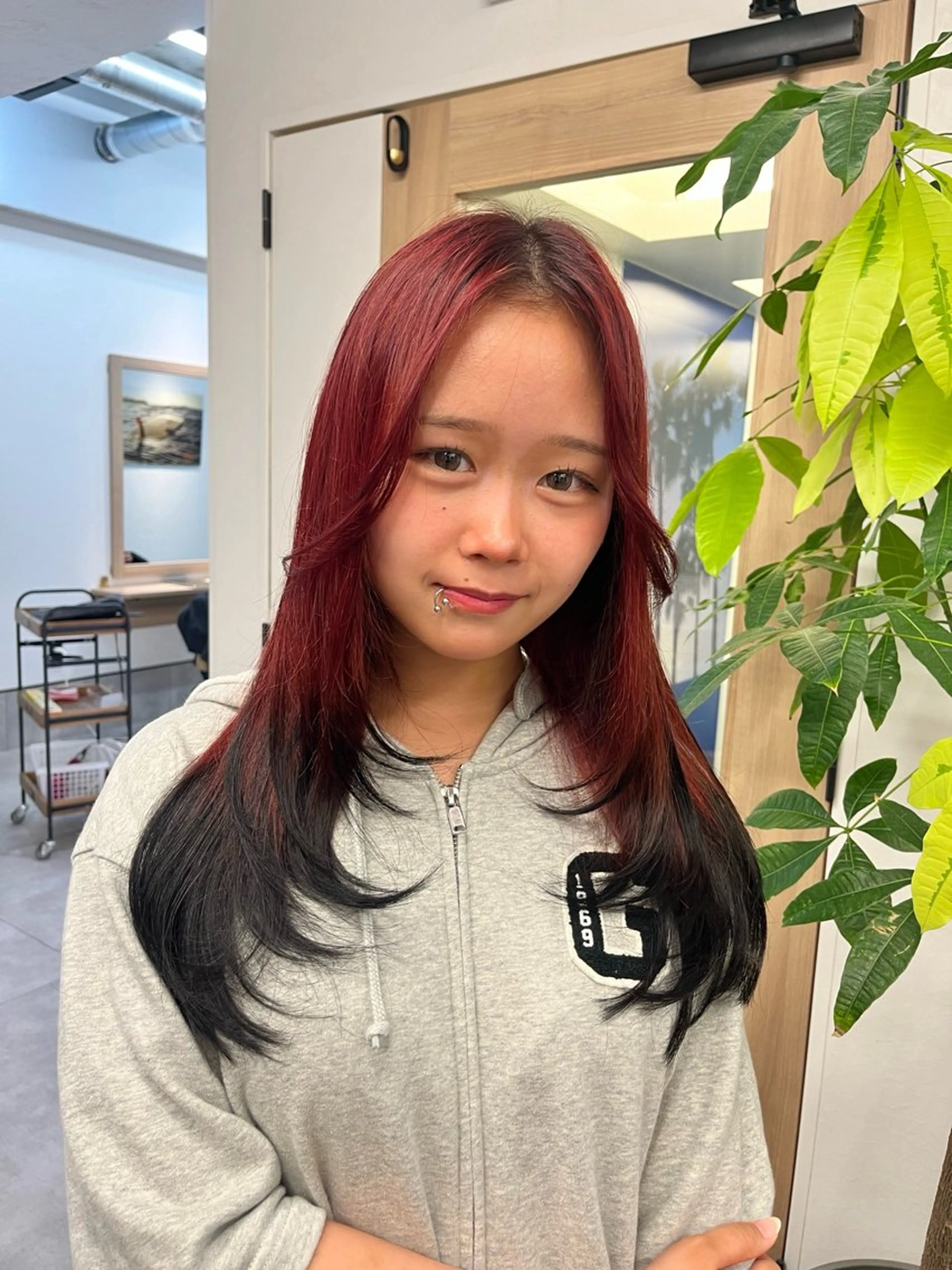 セミロング カラー 似合わせカット Rinka🌻のヘアスタイル