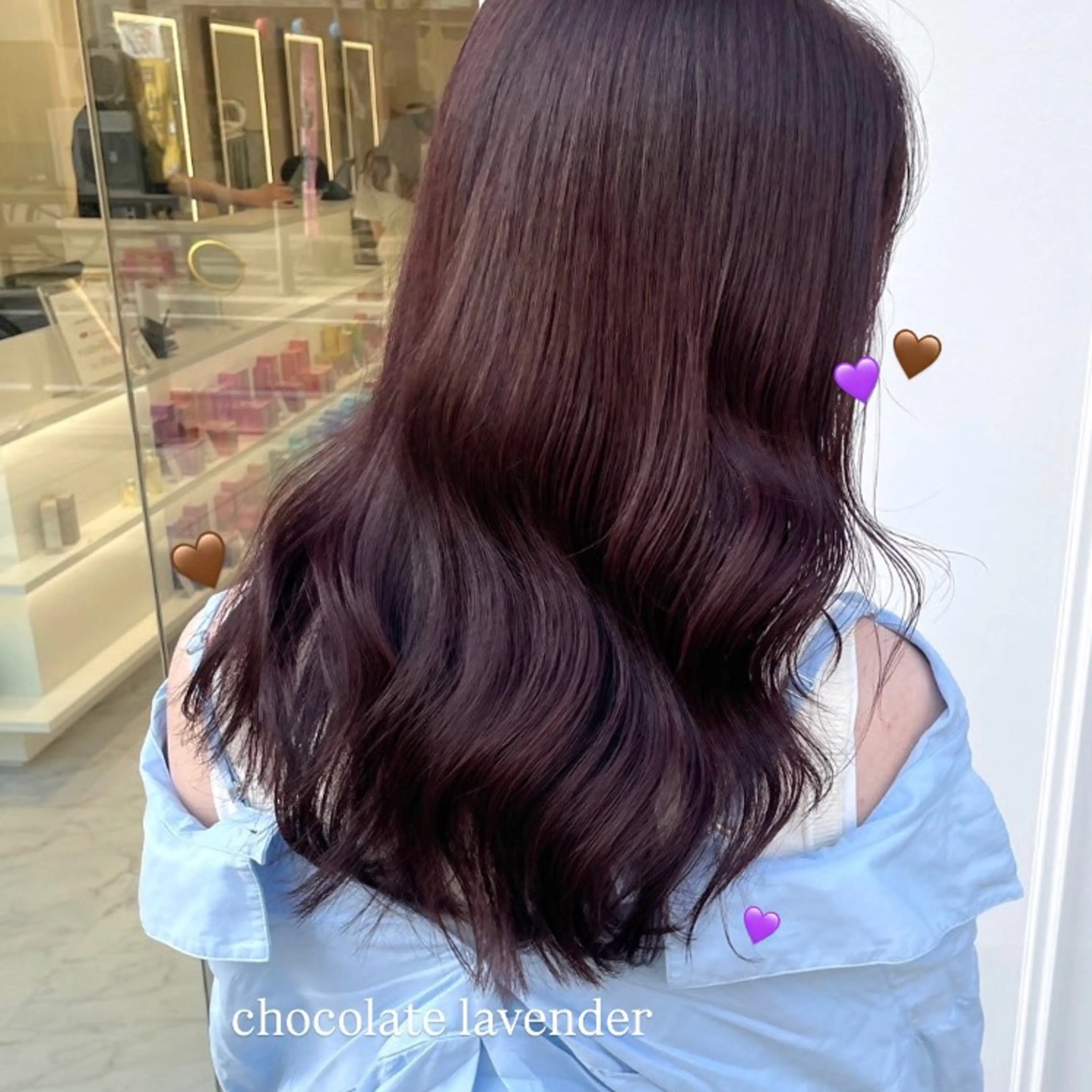 ロング カラー ヘアカラー Parve Mix 森 美遥🇰🇷🩶のヘアスタイル