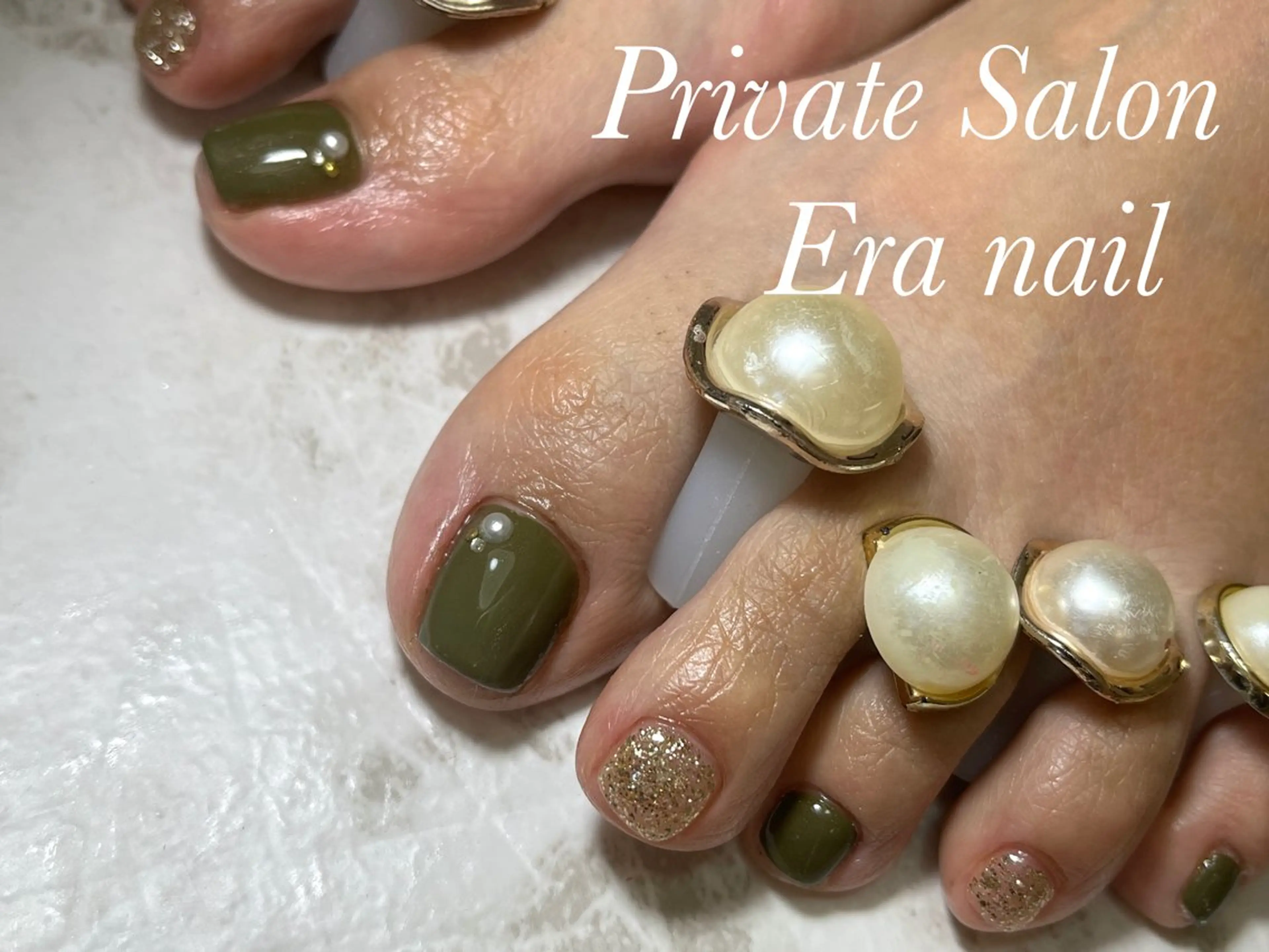ネイル フットネイル ワンカラーネイル フットネイル Era nailのネイルデザイン