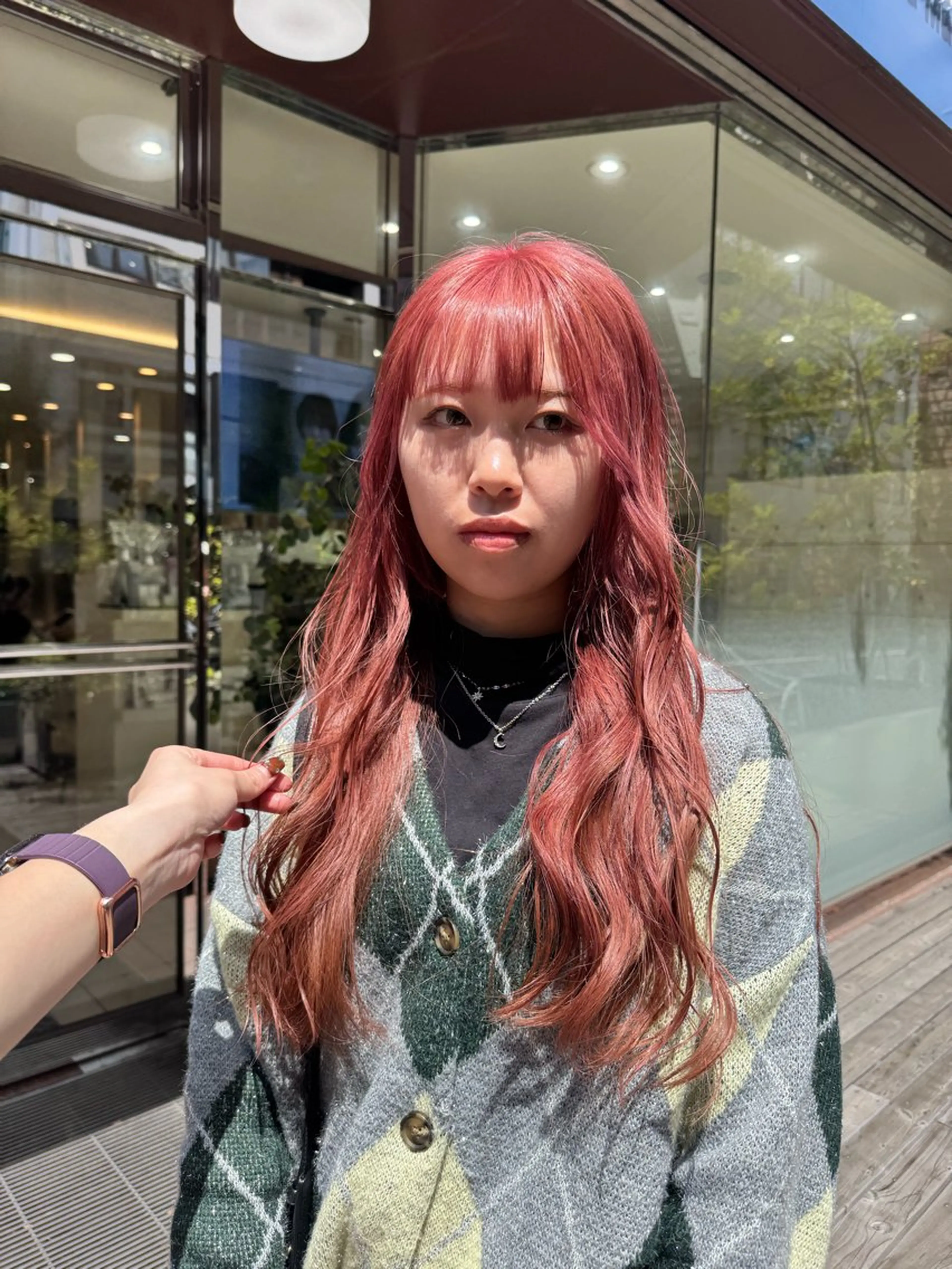 ロング カラー ピンクカラー Seeknext // Rukaのヘアスタイル