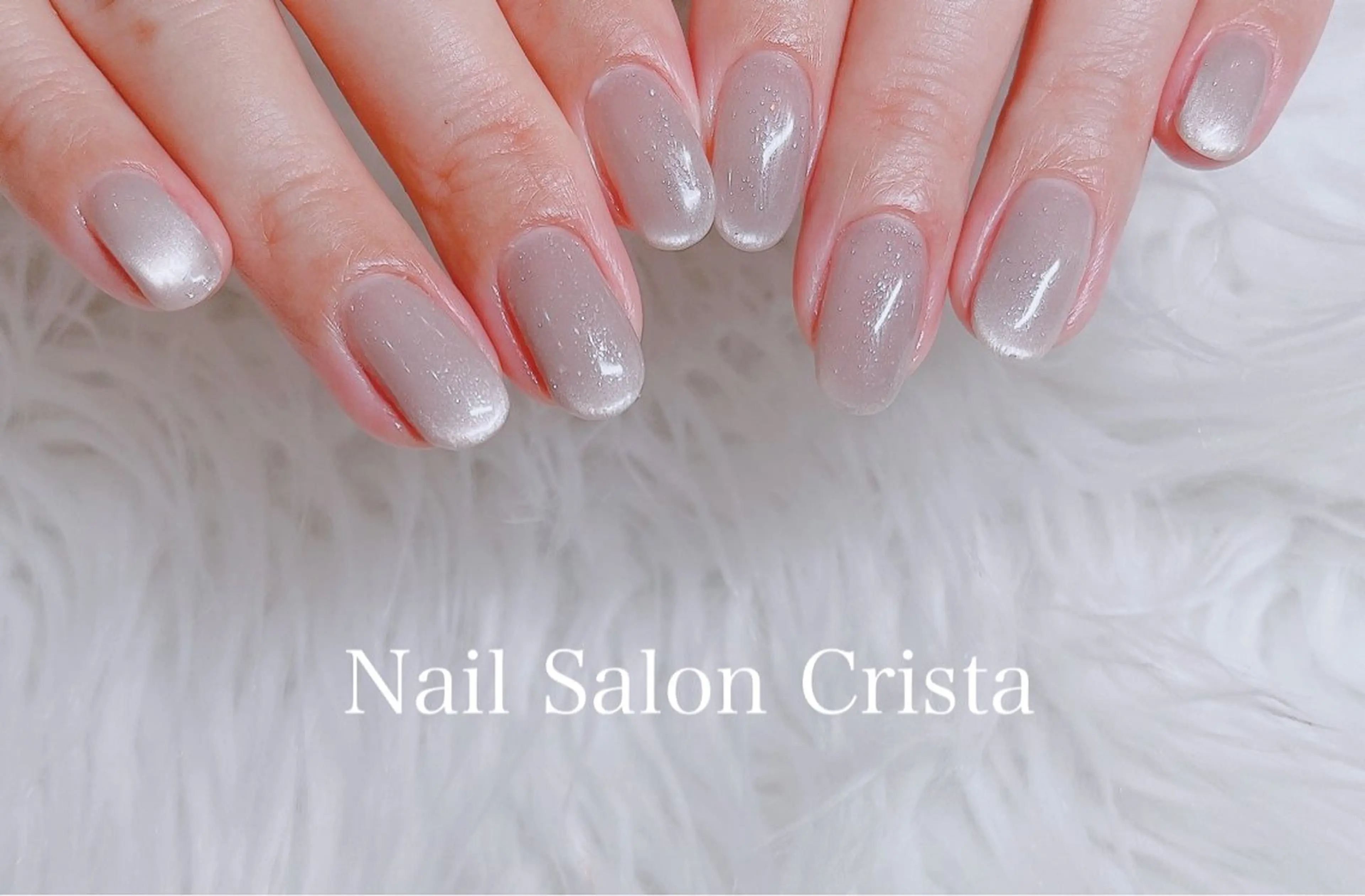 ネイル フットネイル ジェルネイル マグネットネイル オフィスネイル ワンカラーネイル NAILSALON CRISTA所属・🤍CRISTA yui🤍のネイルデザイン