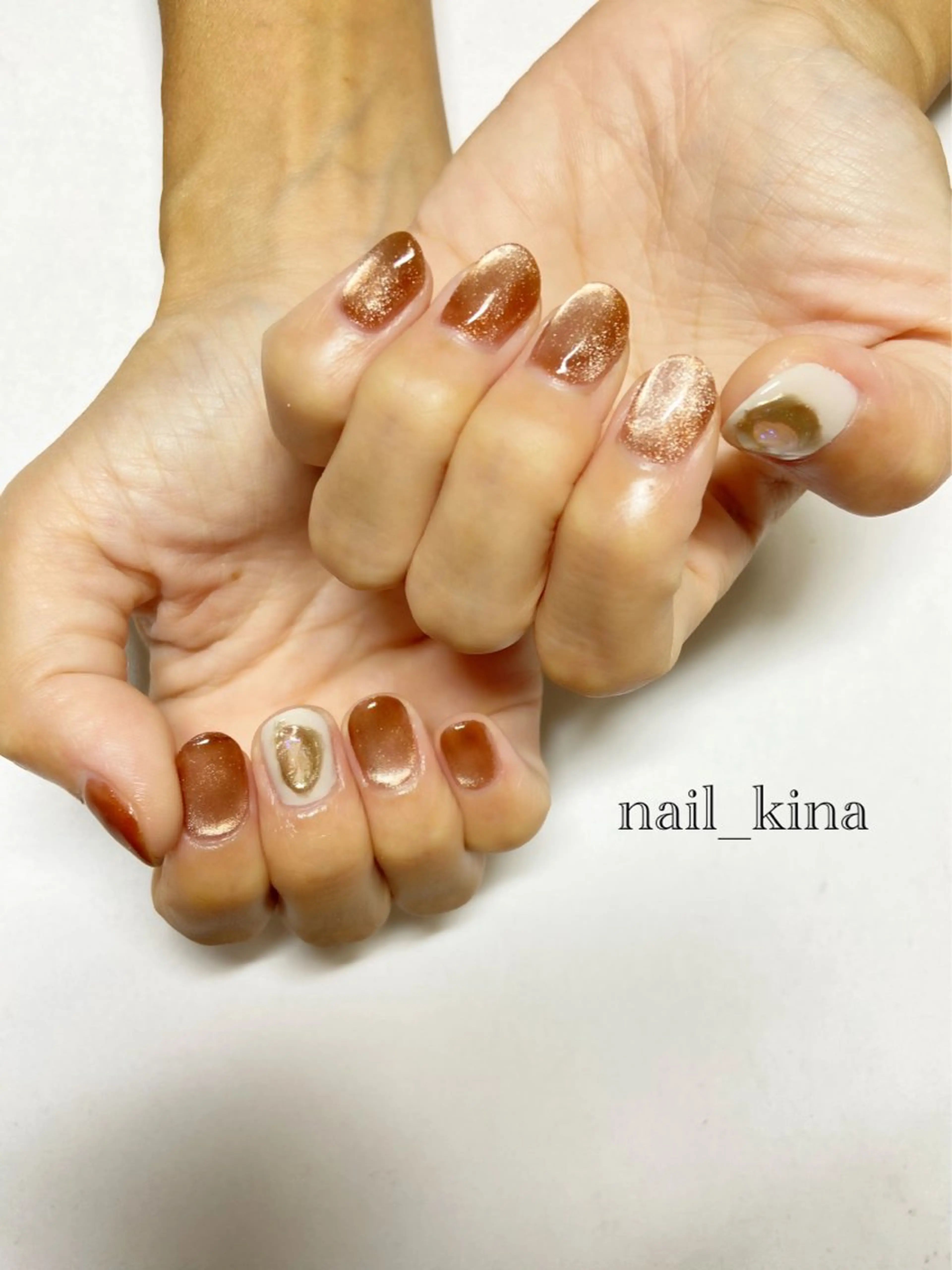 ネイル マグネットネイル nail_ kinaのネイルデザイン