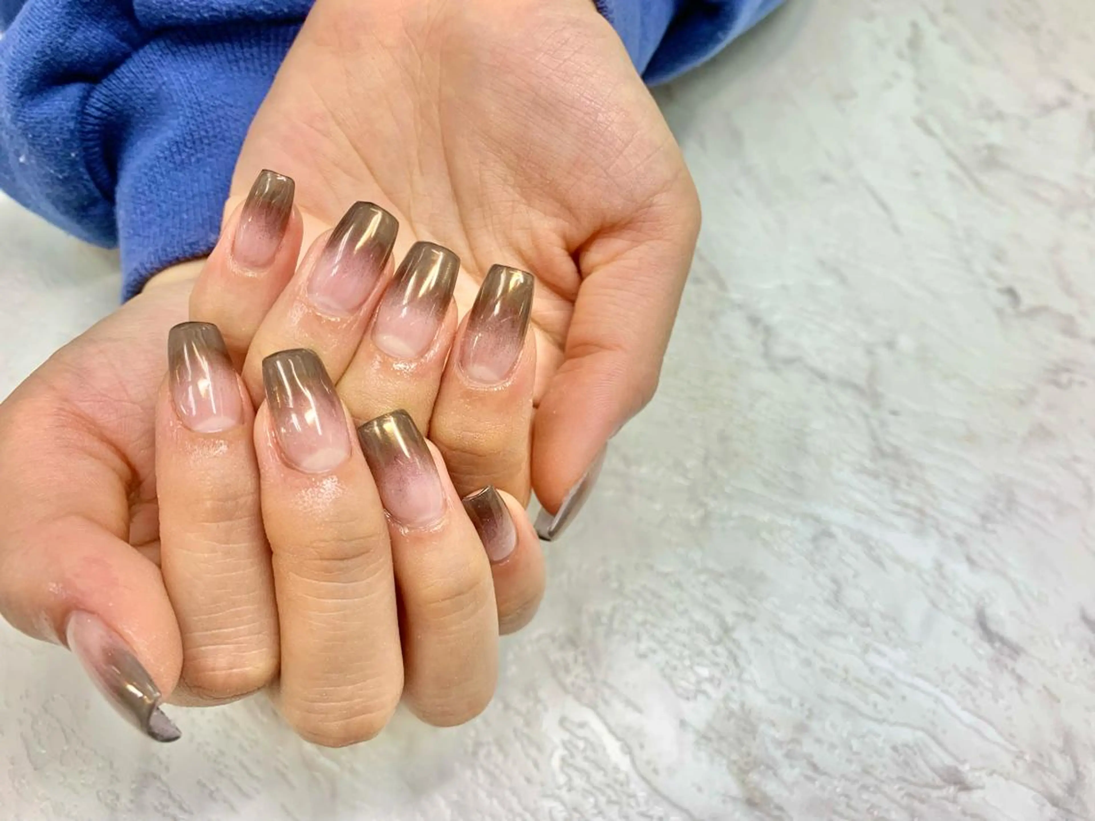 《オフなし》🌈【予約人気No.1☆】スカルプ(1㎝まで)/ユニコーンorミラーorニュアンスパウダー仕上げ✨💅の写真